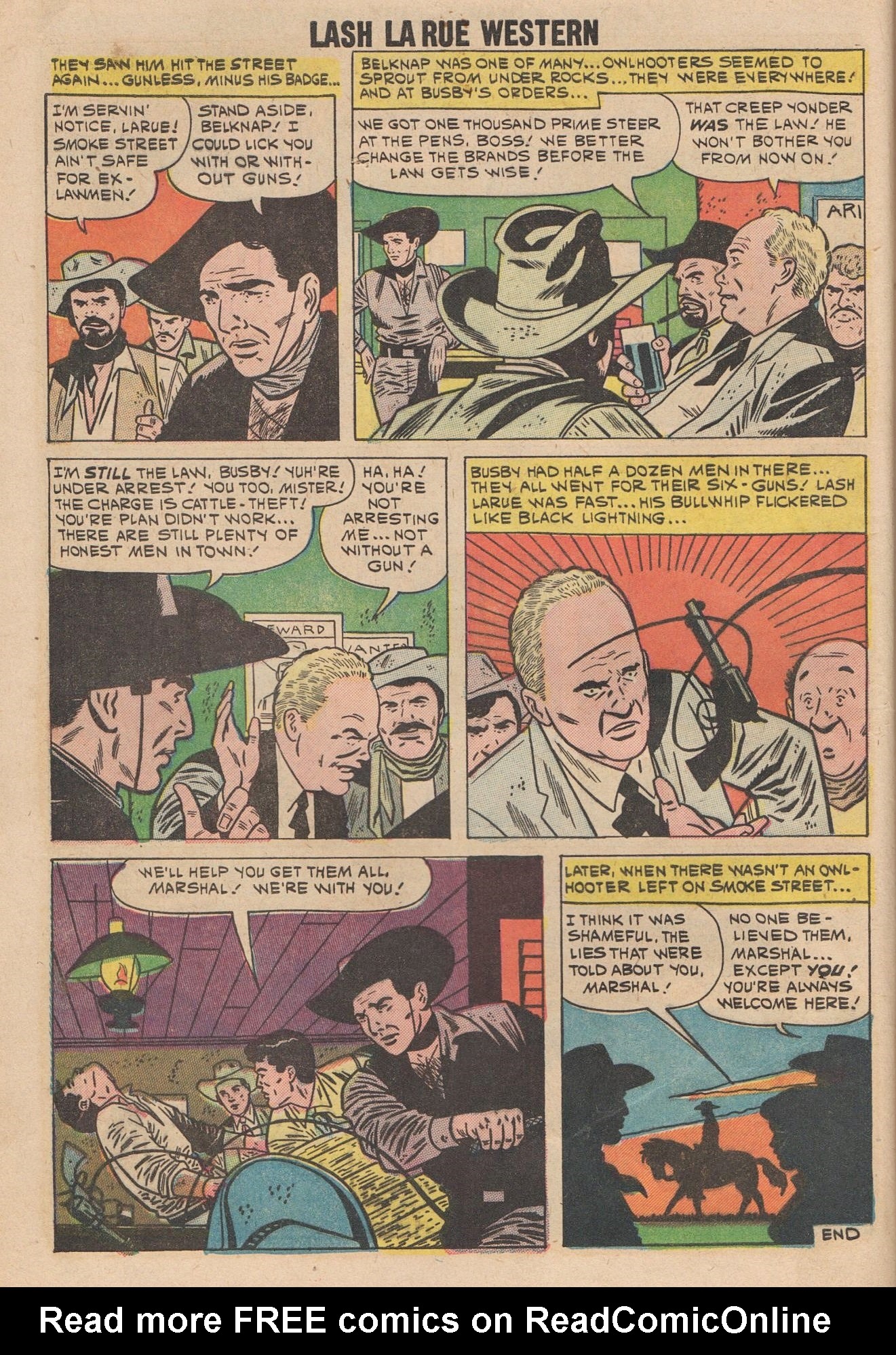 Read online Lash Larue Western (1949) comic -  Issue #80 - 8