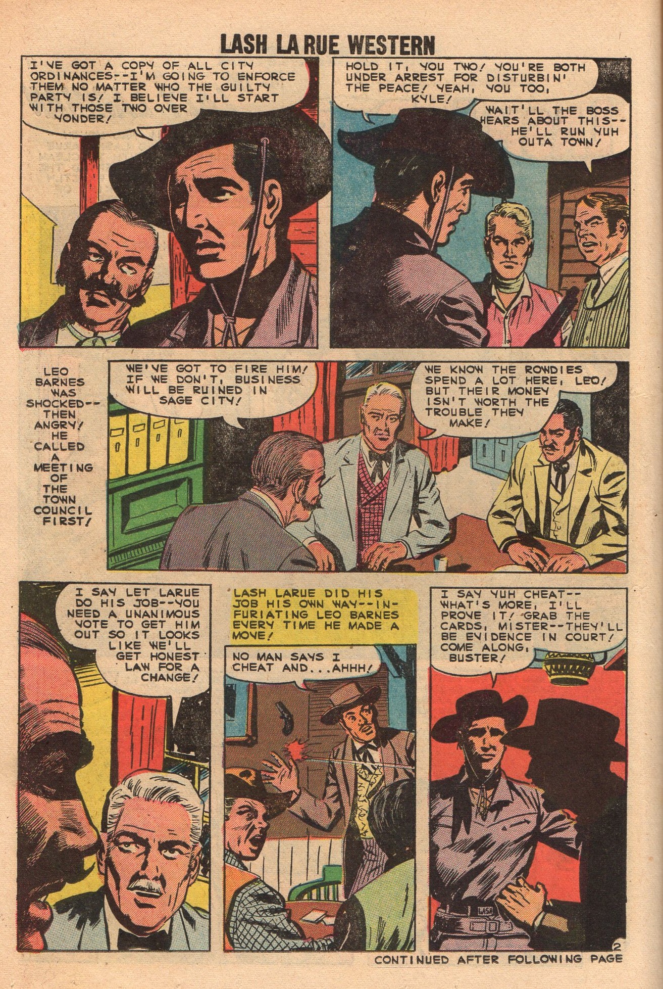Read online Lash Larue Western (1949) comic -  Issue #73 - 14