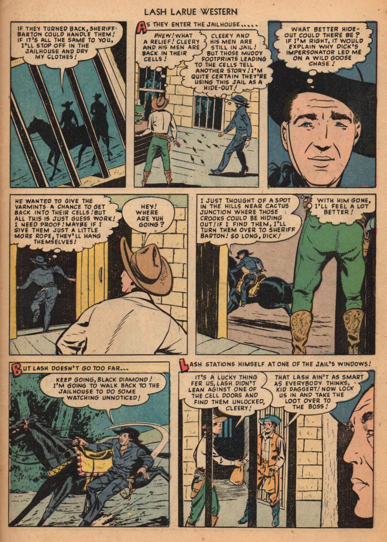 Read online Lash Larue Western (1949) comic -  Issue #2 - 33