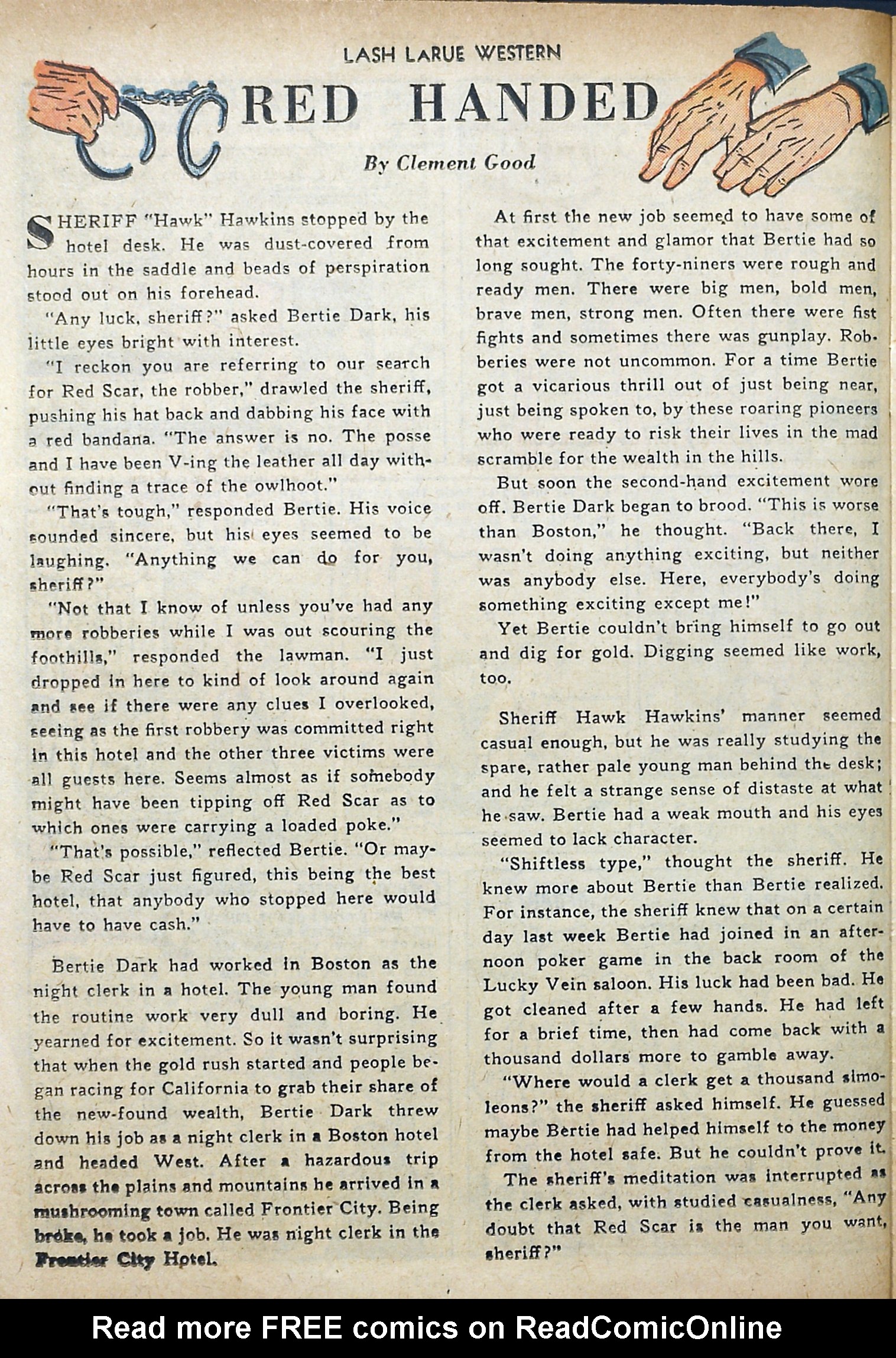 Read online Lash Larue Western (1949) comic -  Issue #3 - 26