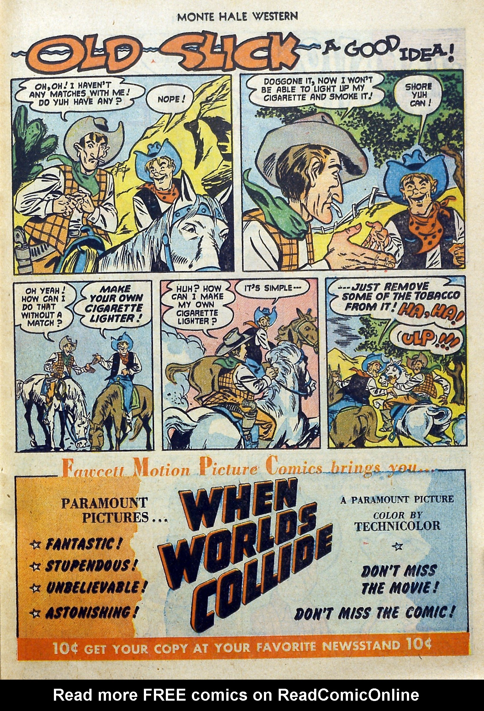 Read online Monte Hale Western comic -  Issue #71 - 24