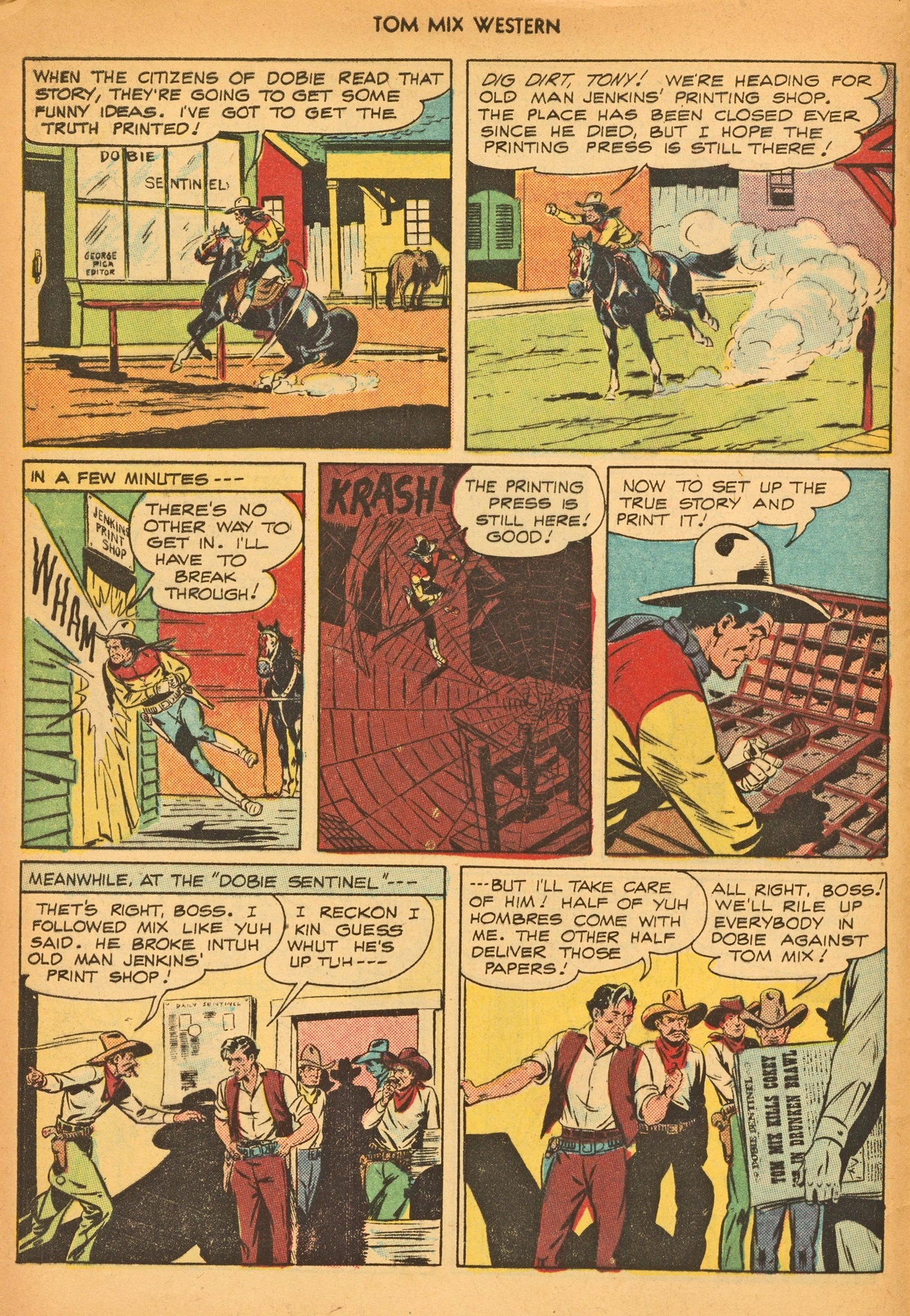 Read online Tom Mix Western (1948) comic -  Issue #8 - 8