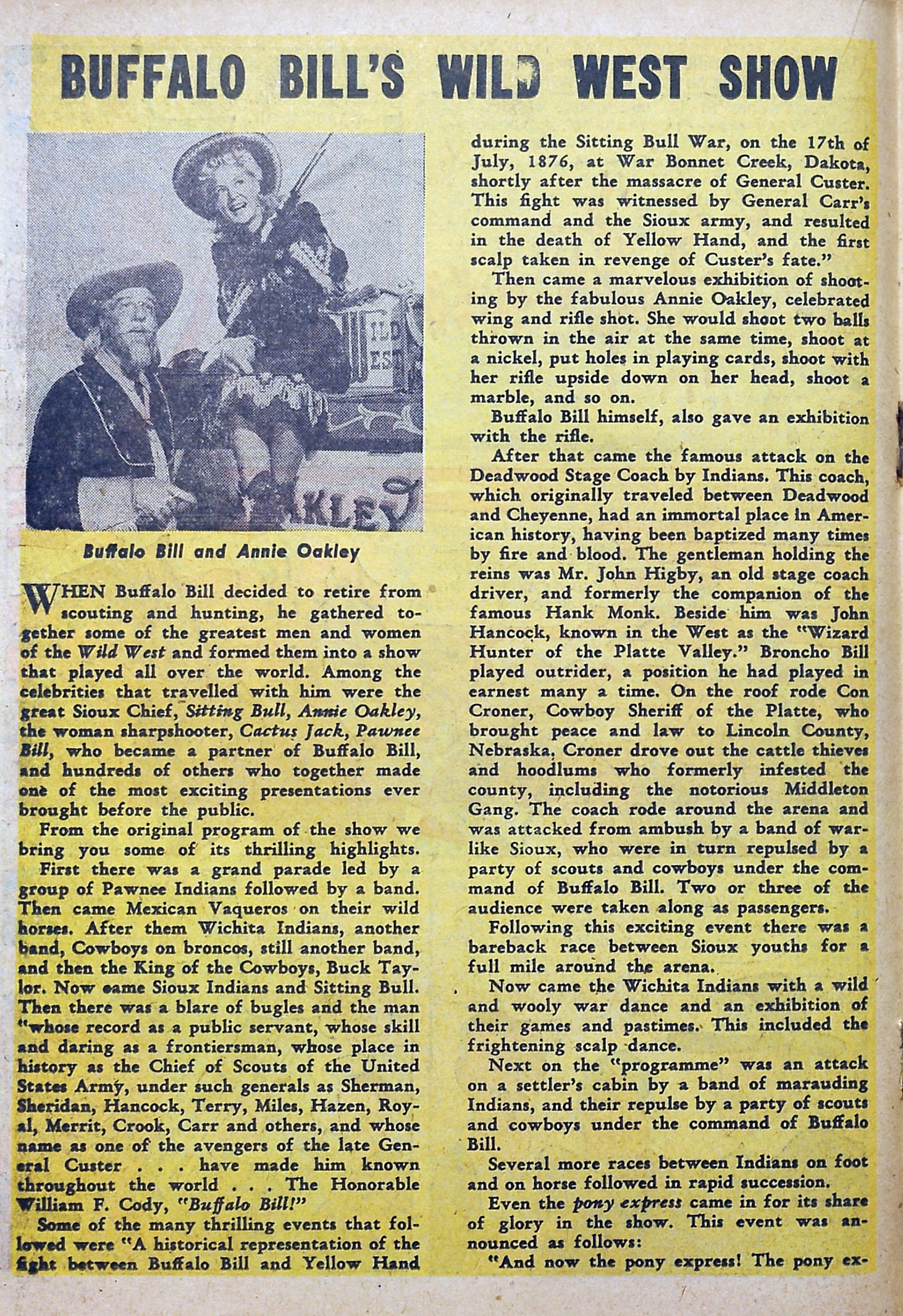 Read online Buffalo Bill comic -  Issue #7 - 18