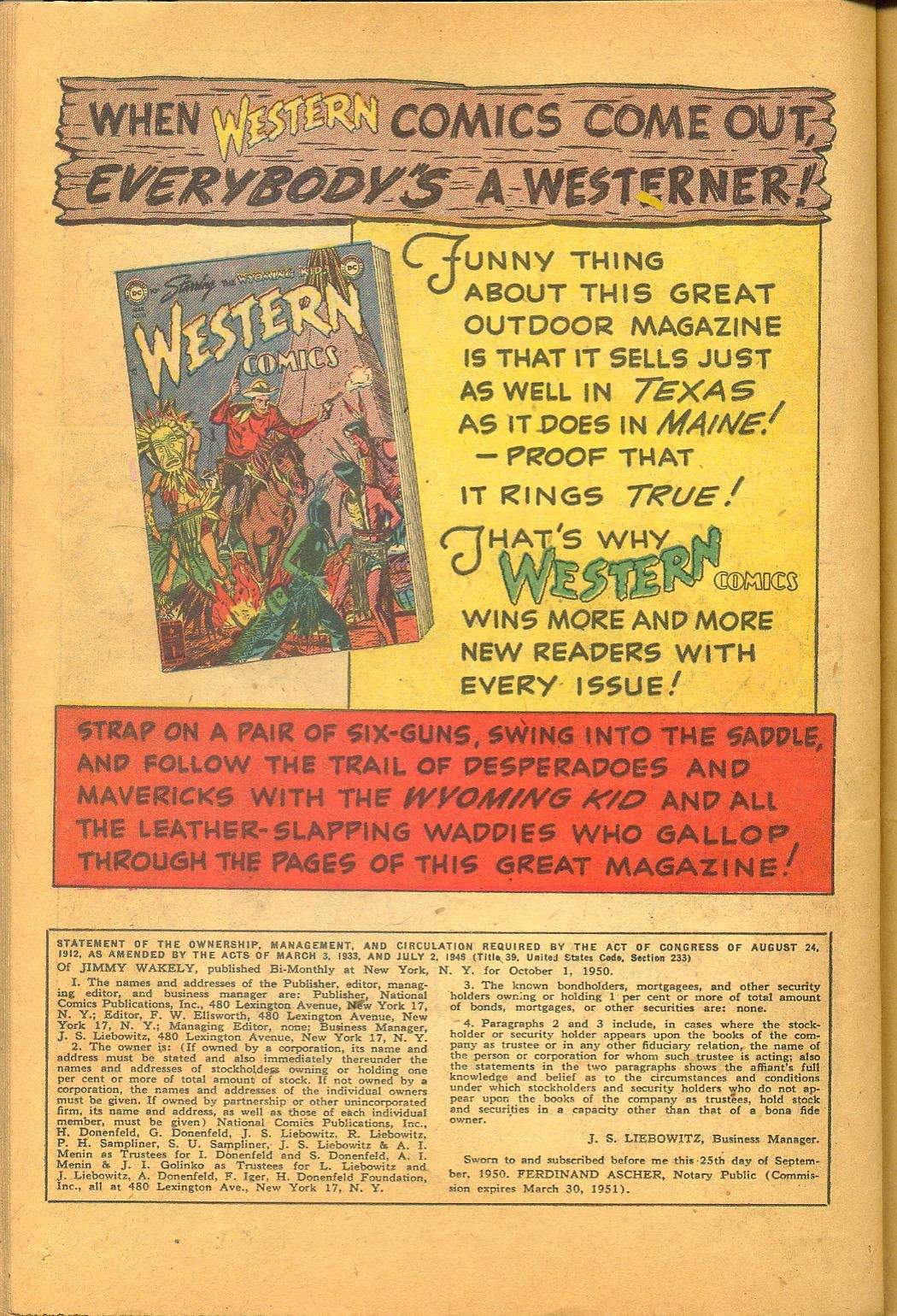 Read online Jimmy Wakely comic -  Issue #10 - 38