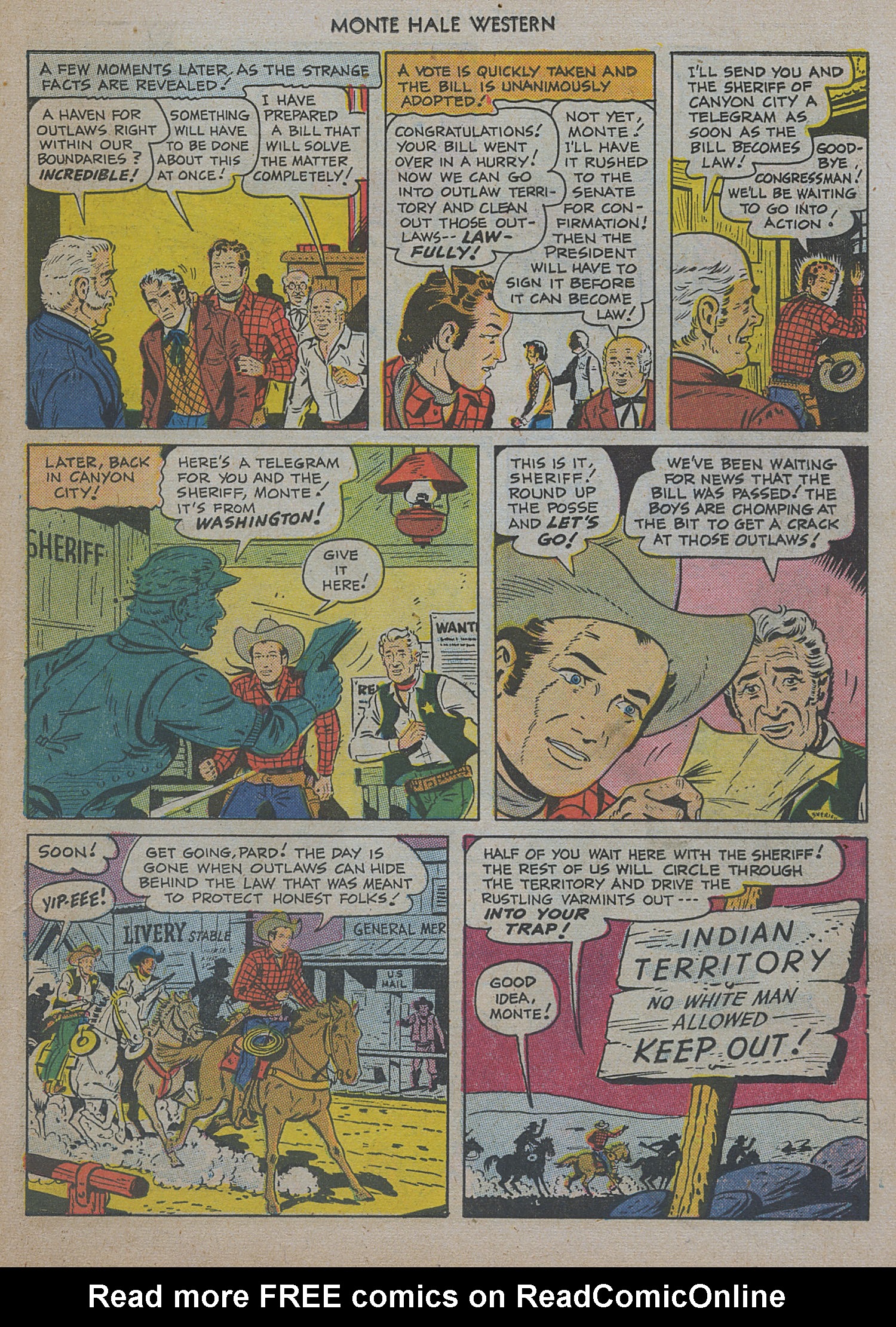 Read online Monte Hale Western comic -  Issue #47 - 11