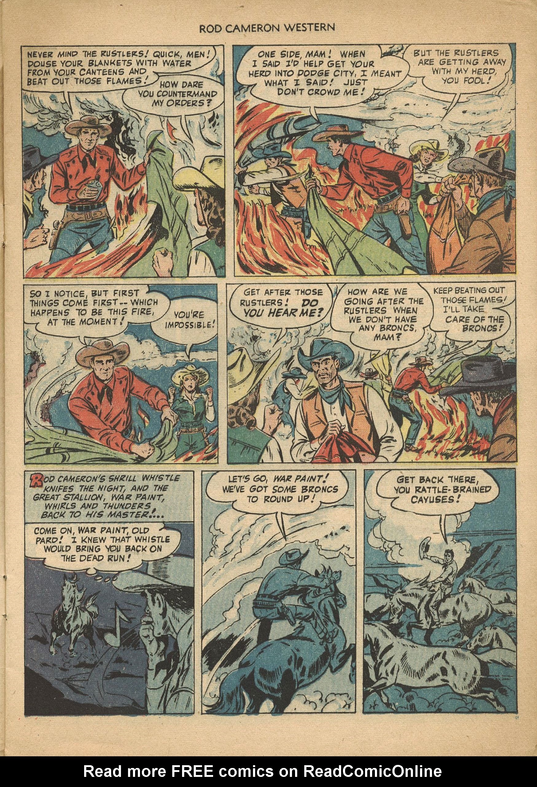 Read online Rod Cameron Western comic -  Issue #1 - 9
