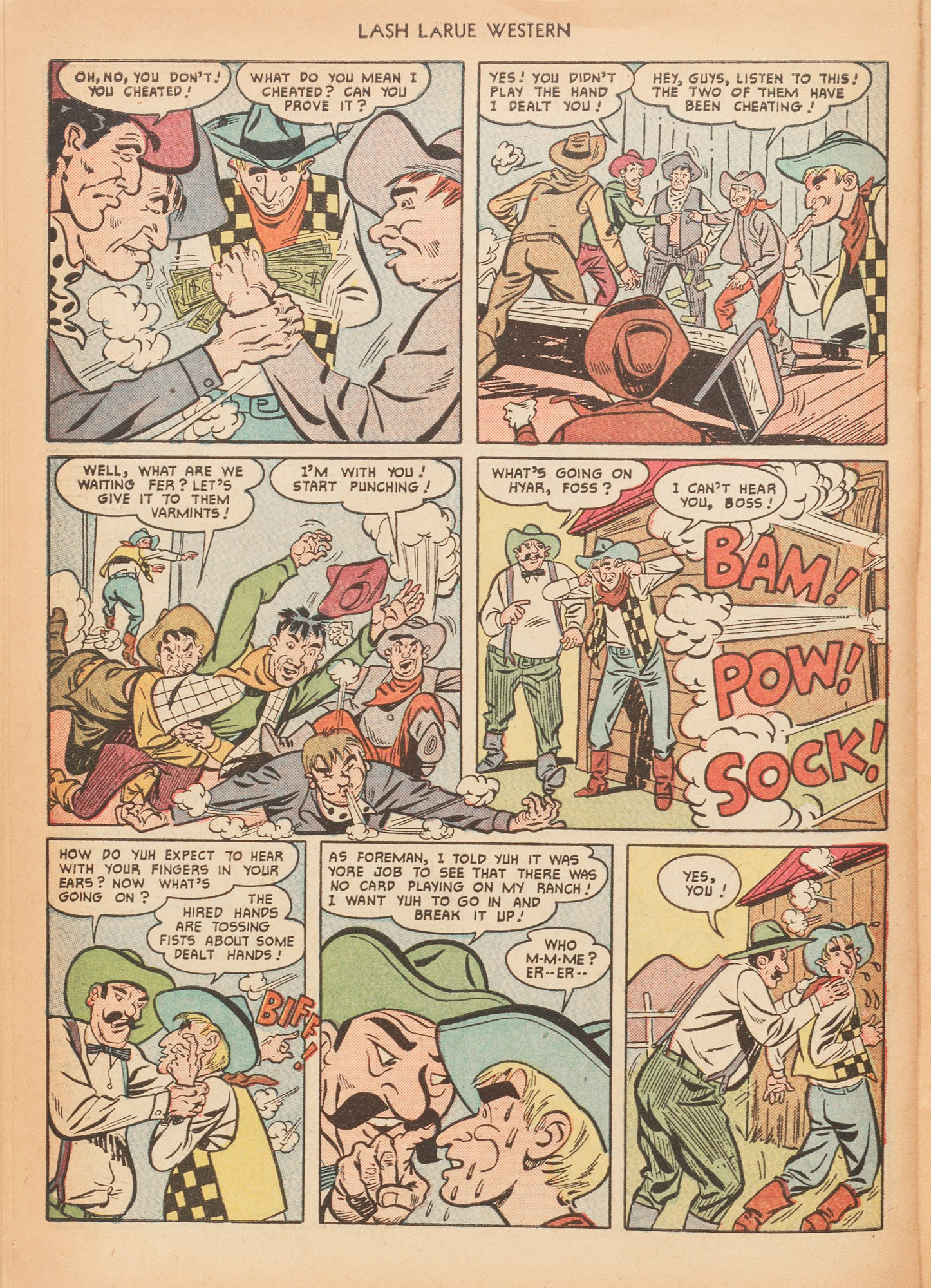 Read online Lash Larue Western (1949) comic -  Issue #15 - 34