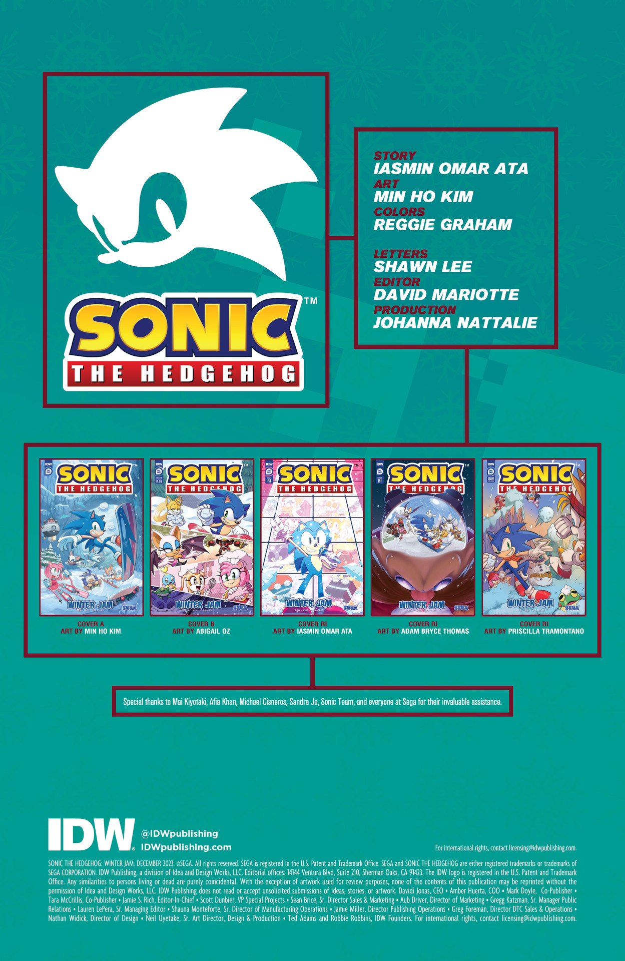 Read online Sonic the Hedgehog: Winter Jam comic -  Issue # Full - 2