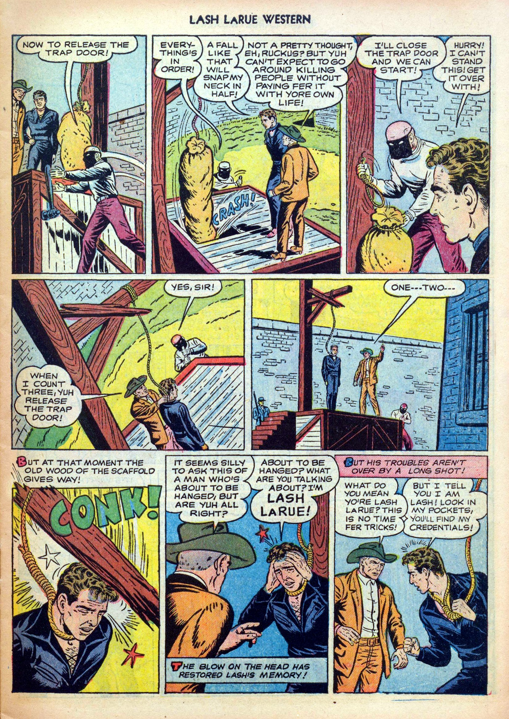 Read online Lash Larue Western (1949) comic -  Issue #30 - 7
