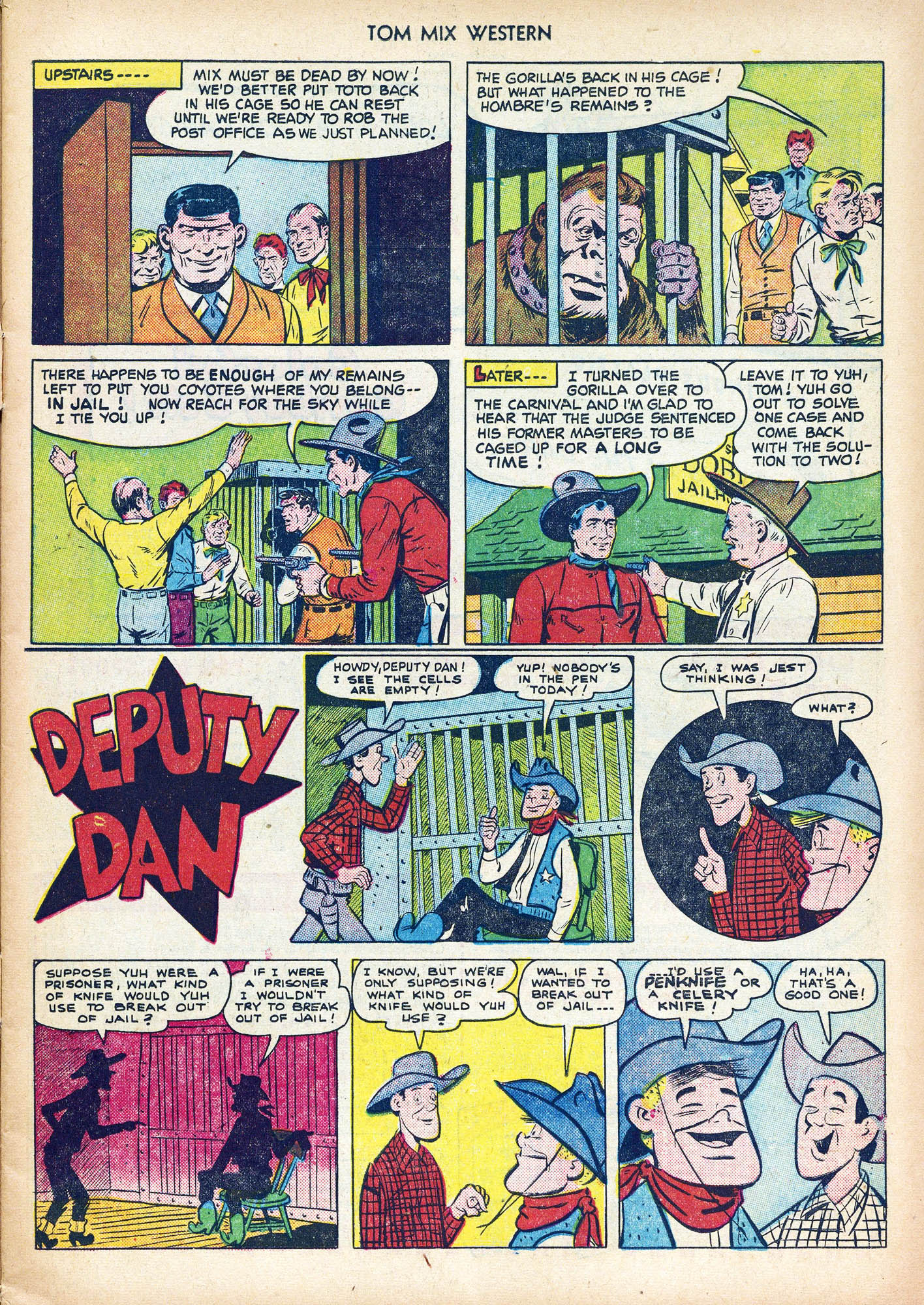 Read online Tom Mix Western (1948) comic -  Issue #42 - 11