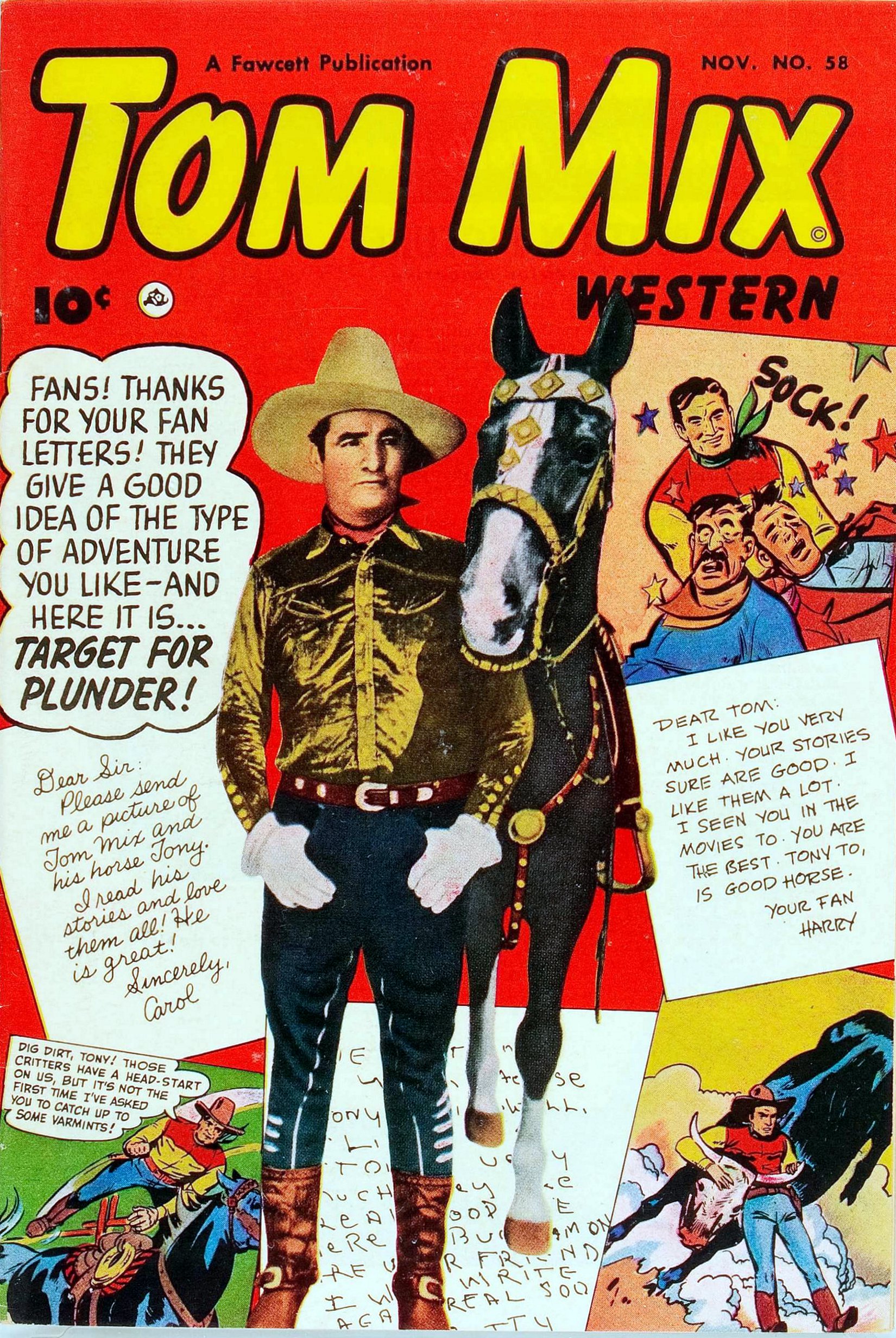 Read online Tom Mix Western (1948) comic -  Issue #58 - 1
