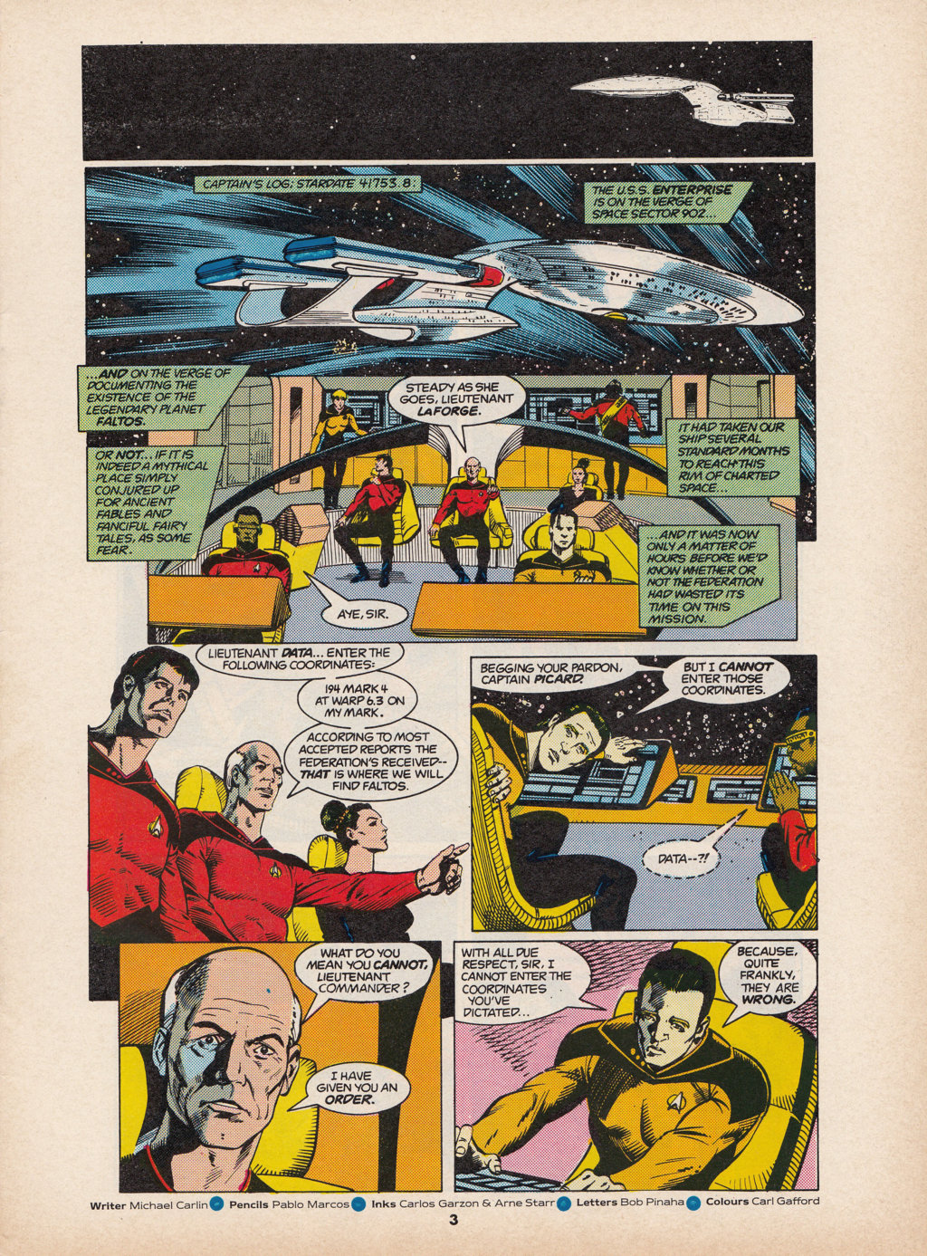 Read online Star Trek The Next Generation (1990) comic -  Issue #7 - 3