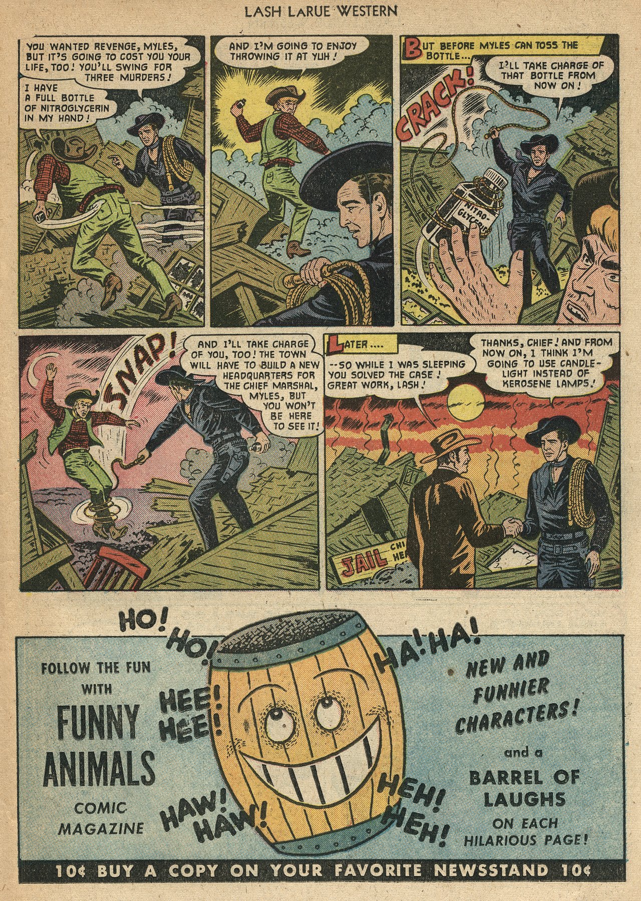 Read online Lash Larue Western (1949) comic -  Issue #22 - 23