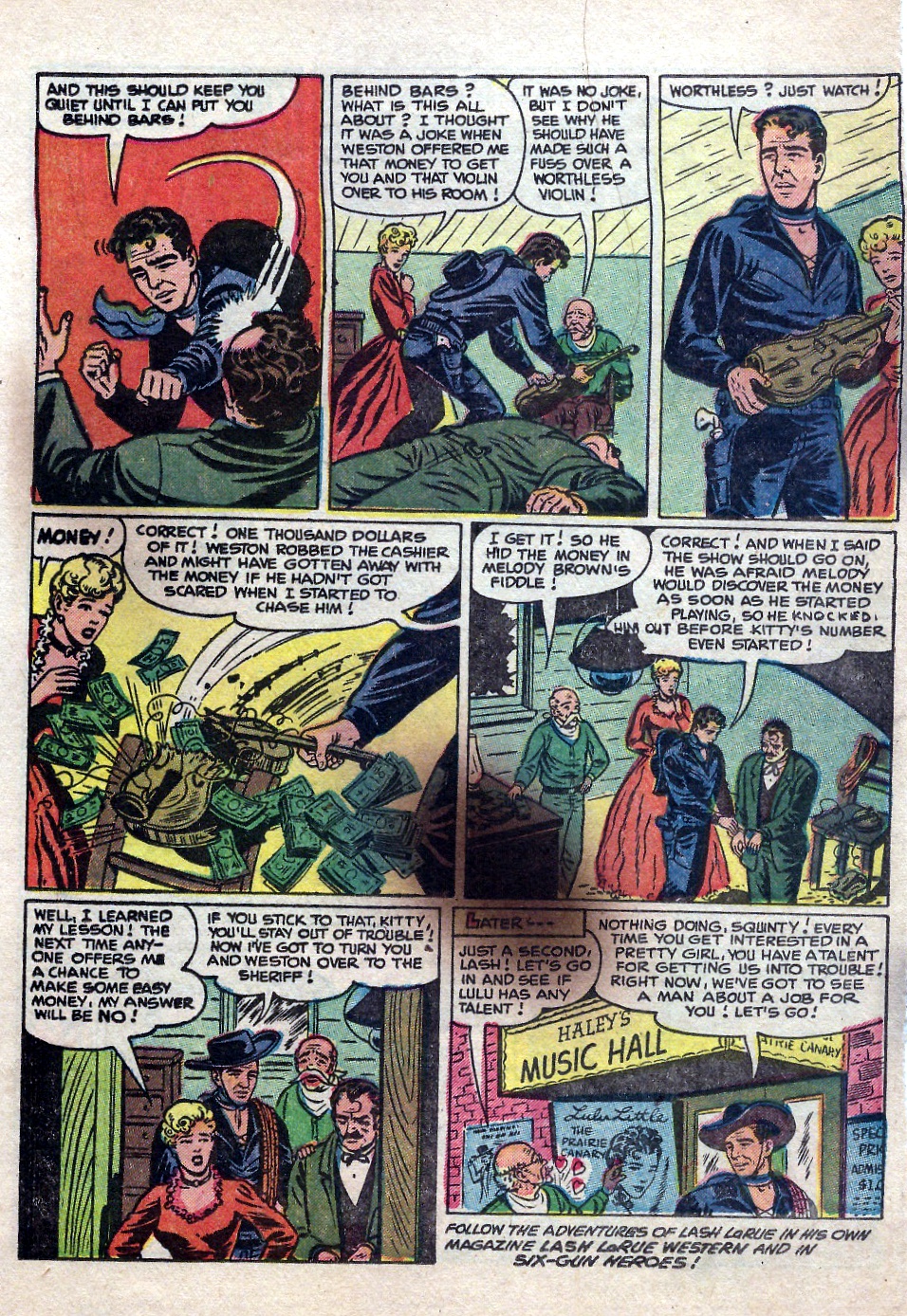 Read online Lash Larue Western (1949) comic -  Issue #55 - 25
