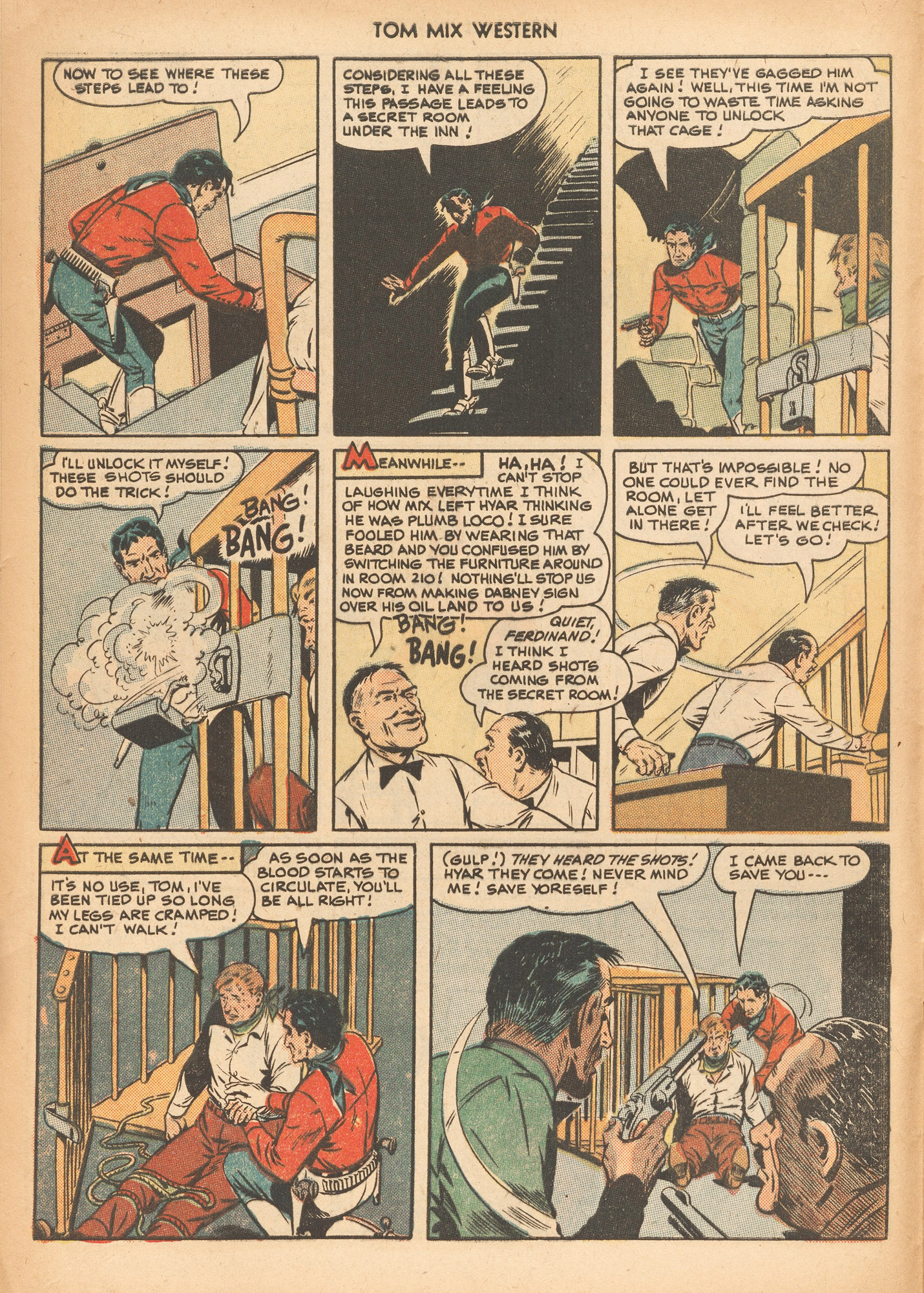 Read online Tom Mix Western (1948) comic -  Issue #26 - 8