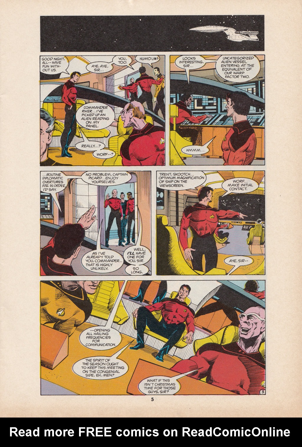 Read online Star Trek The Next Generation (1990) comic -  Issue #3 - 5