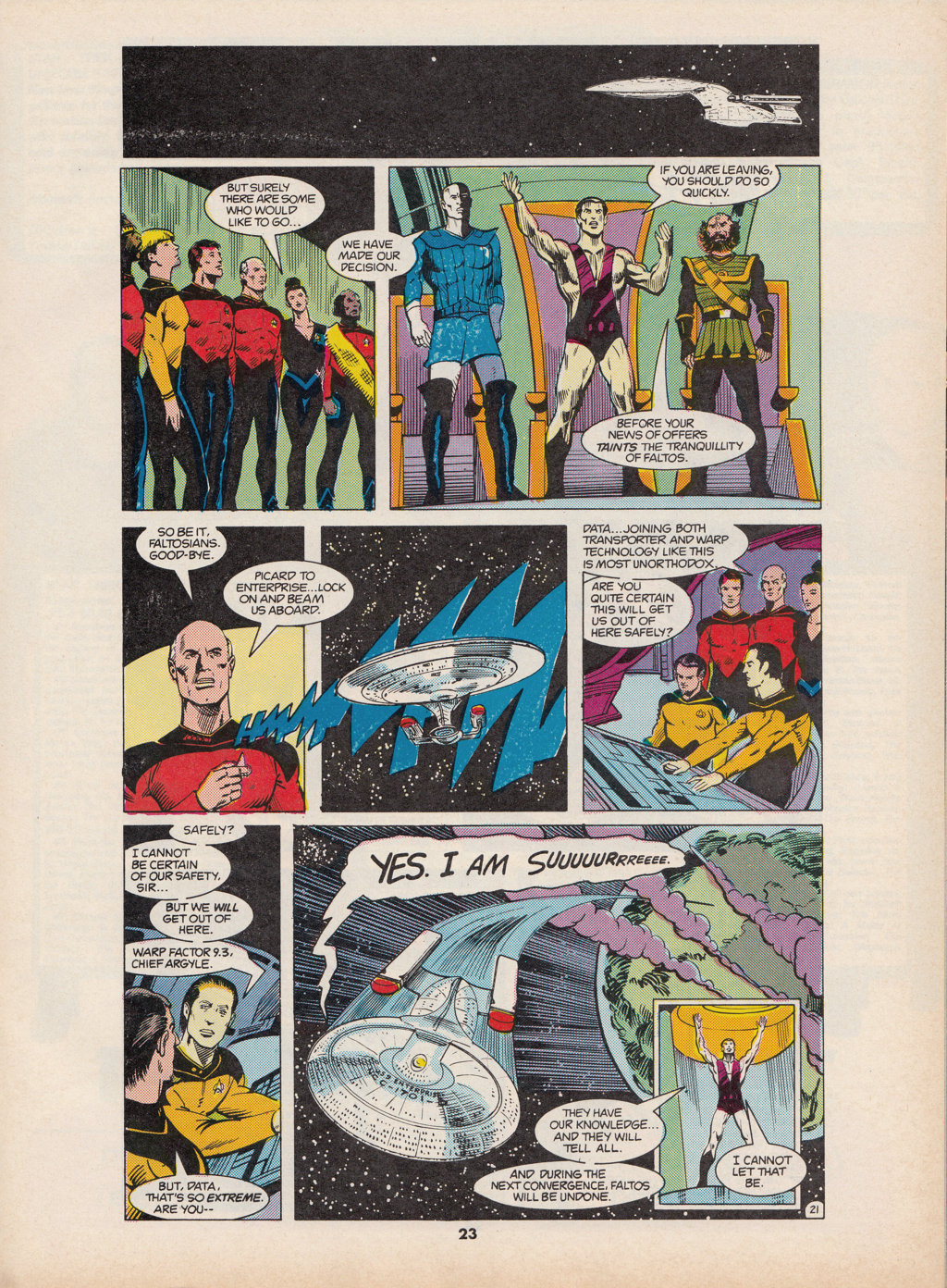 Read online Star Trek The Next Generation (1990) comic -  Issue #7 - 23
