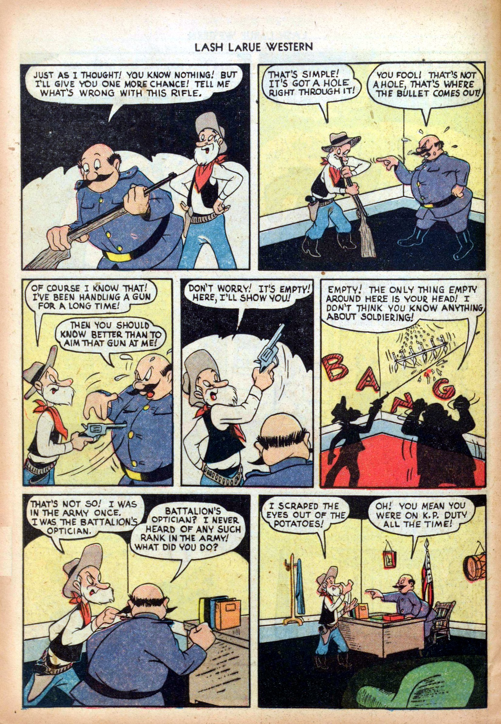 Read online Lash Larue Western (1949) comic -  Issue #4 - 16