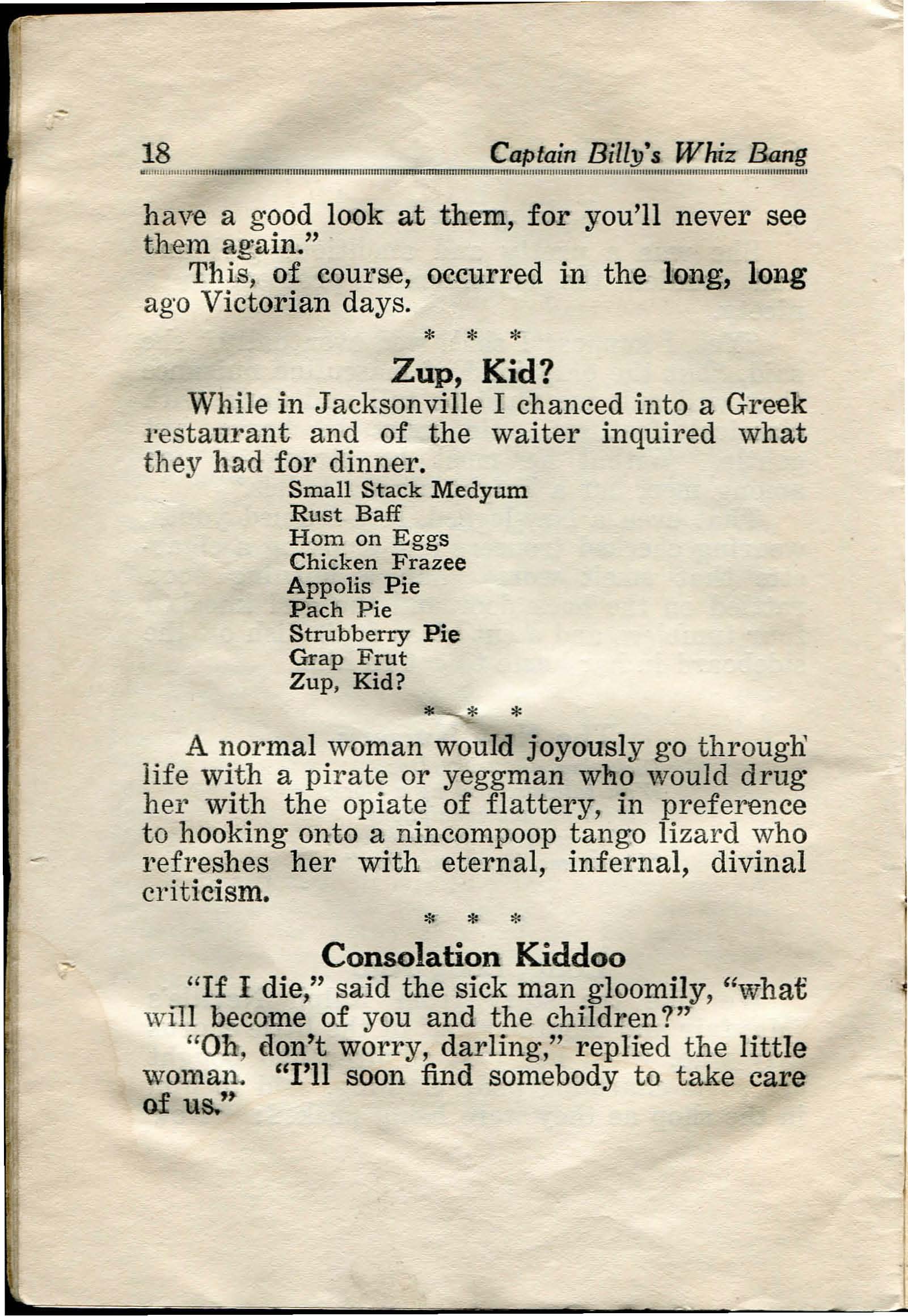 Read online Captain Billy's Whiz Bang comic -  Issue #31 - 20