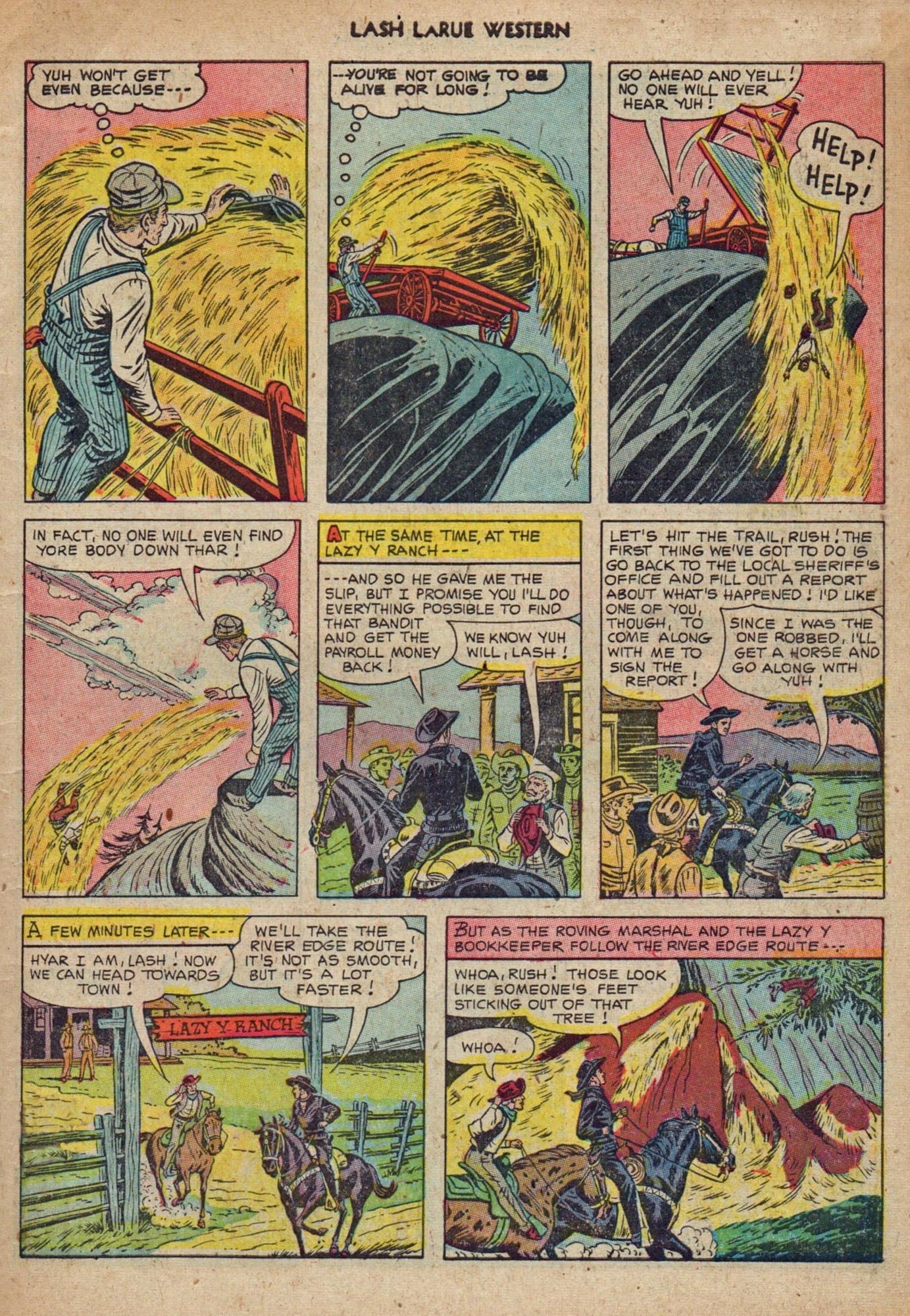 Read online Lash Larue Western (1949) comic -  Issue #37 - 7