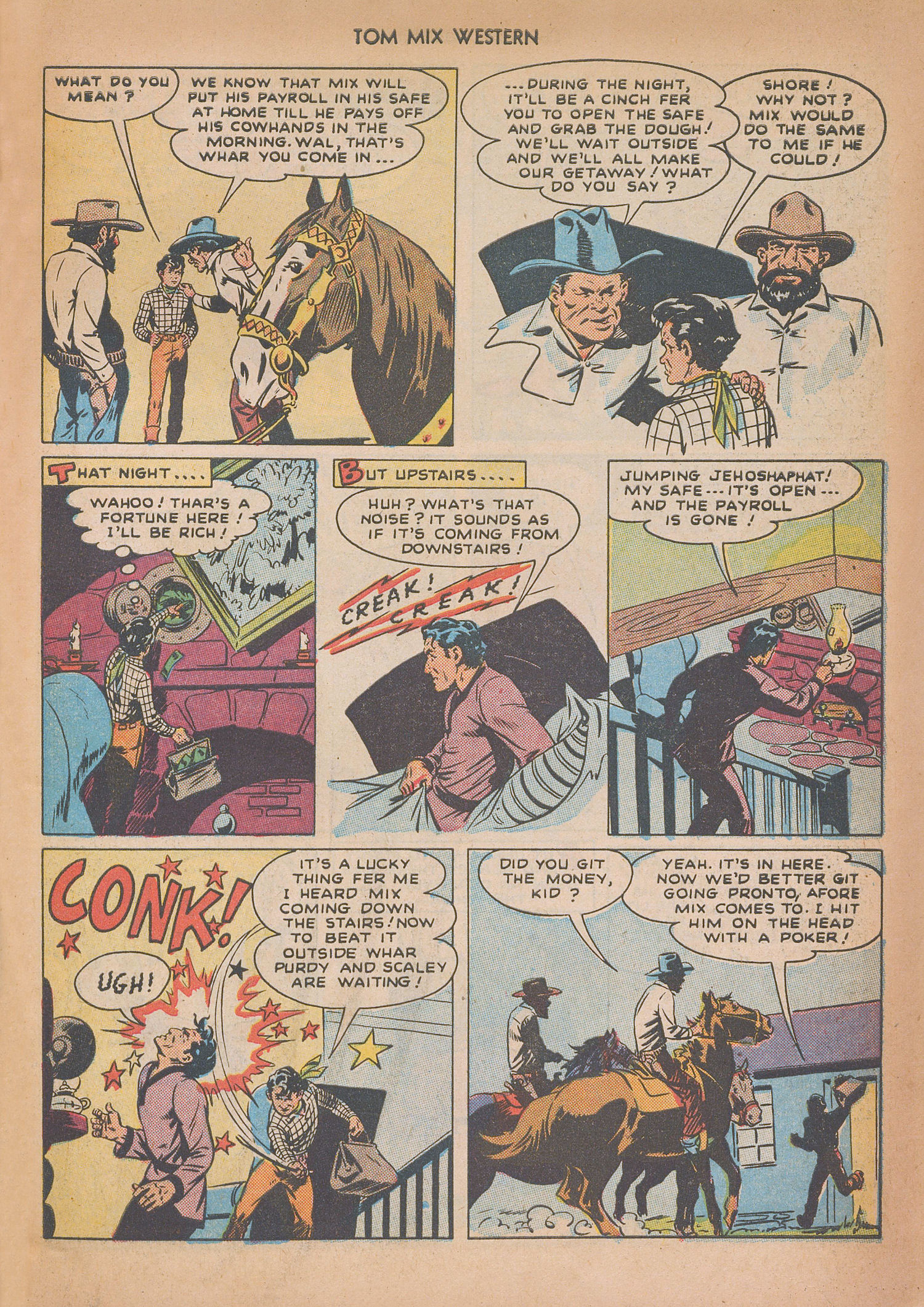 Read online Tom Mix Western (1948) comic -  Issue #12 - 19