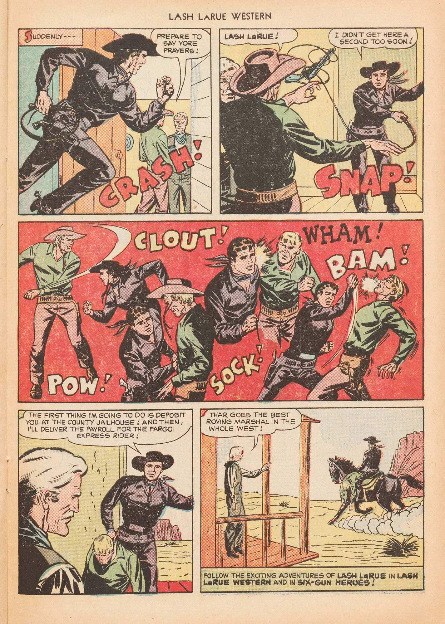 Read online Lash Larue Western (1949) comic -  Issue #10 - 33