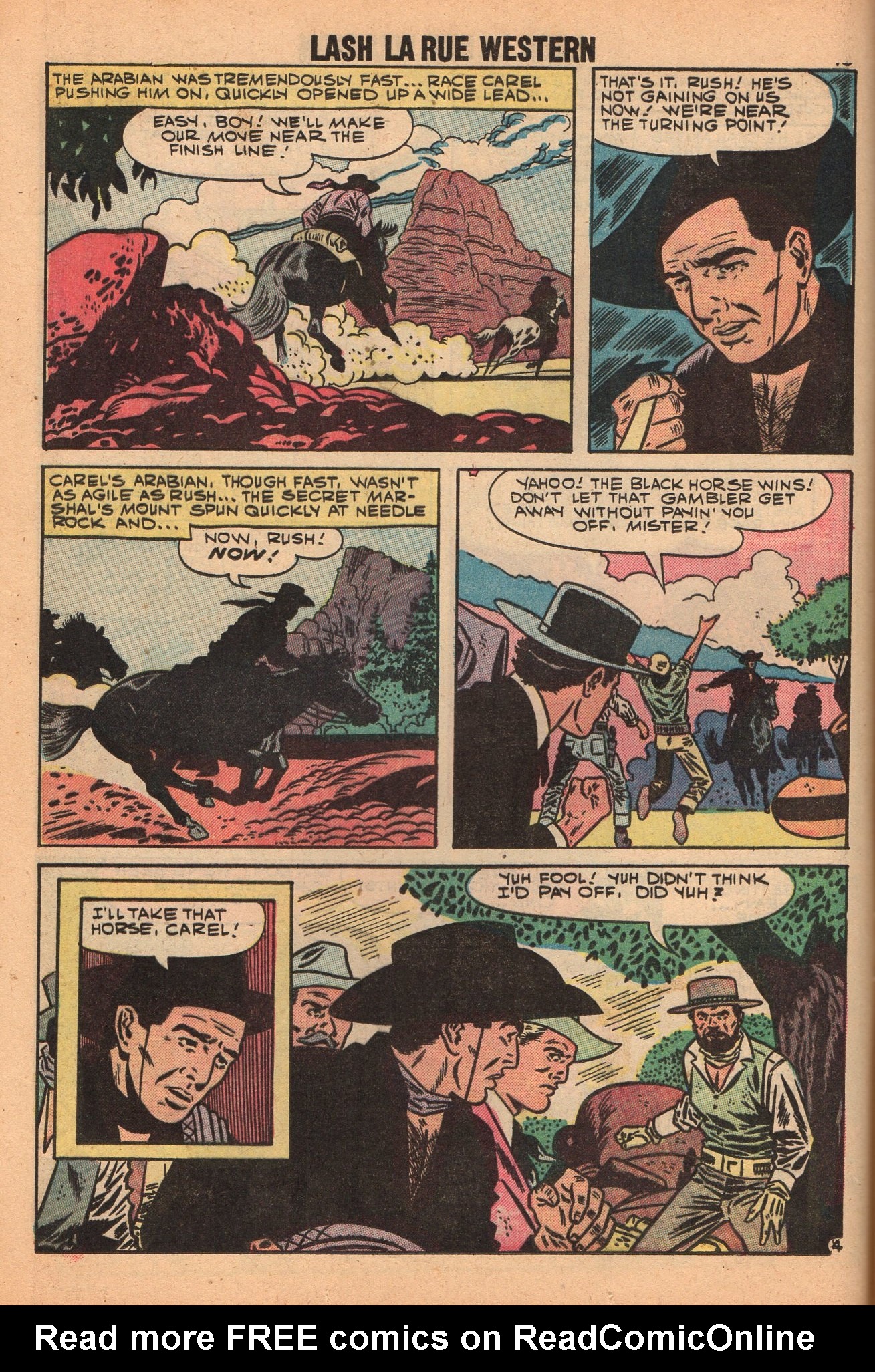 Read online Lash Larue Western (1949) comic -  Issue #72 - 12