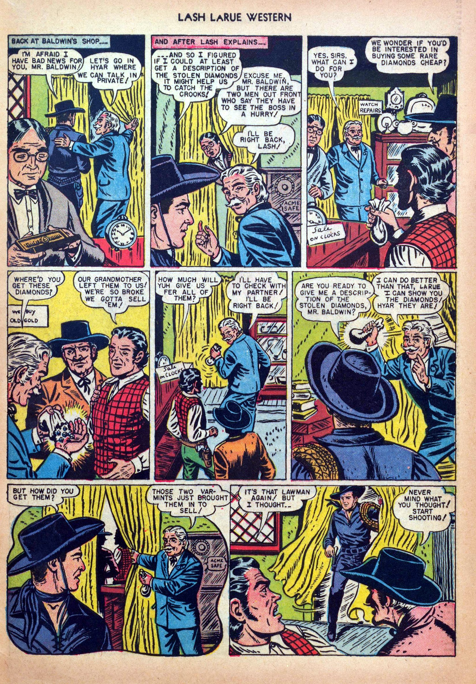 Read online Lash Larue Western (1949) comic -  Issue #5 - 33