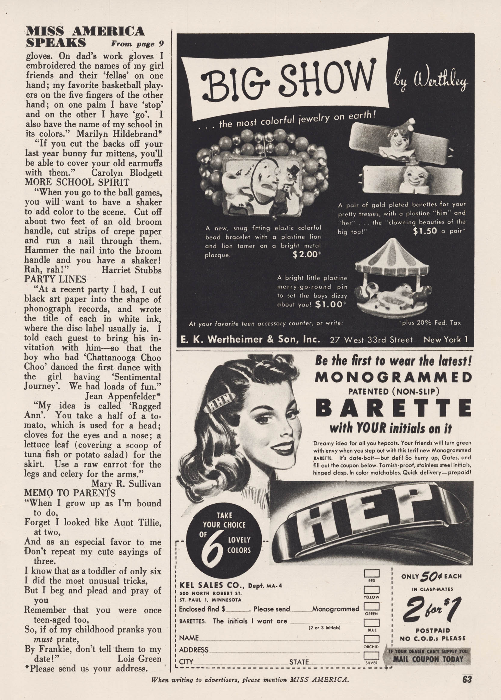 Read online Miss America Magazine comic -  Issue #30 - 52