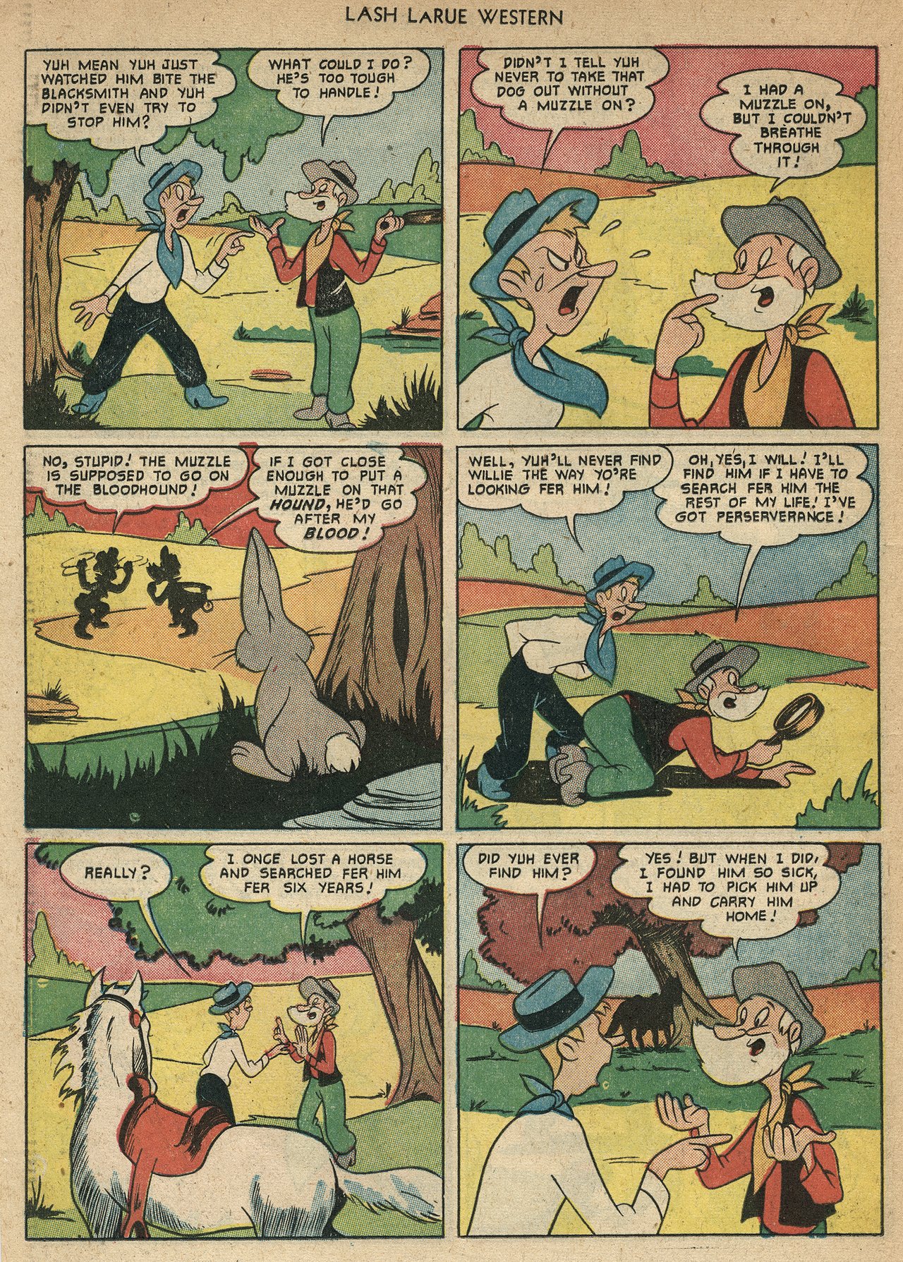 Read online Lash Larue Western (1949) comic -  Issue #22 - 14