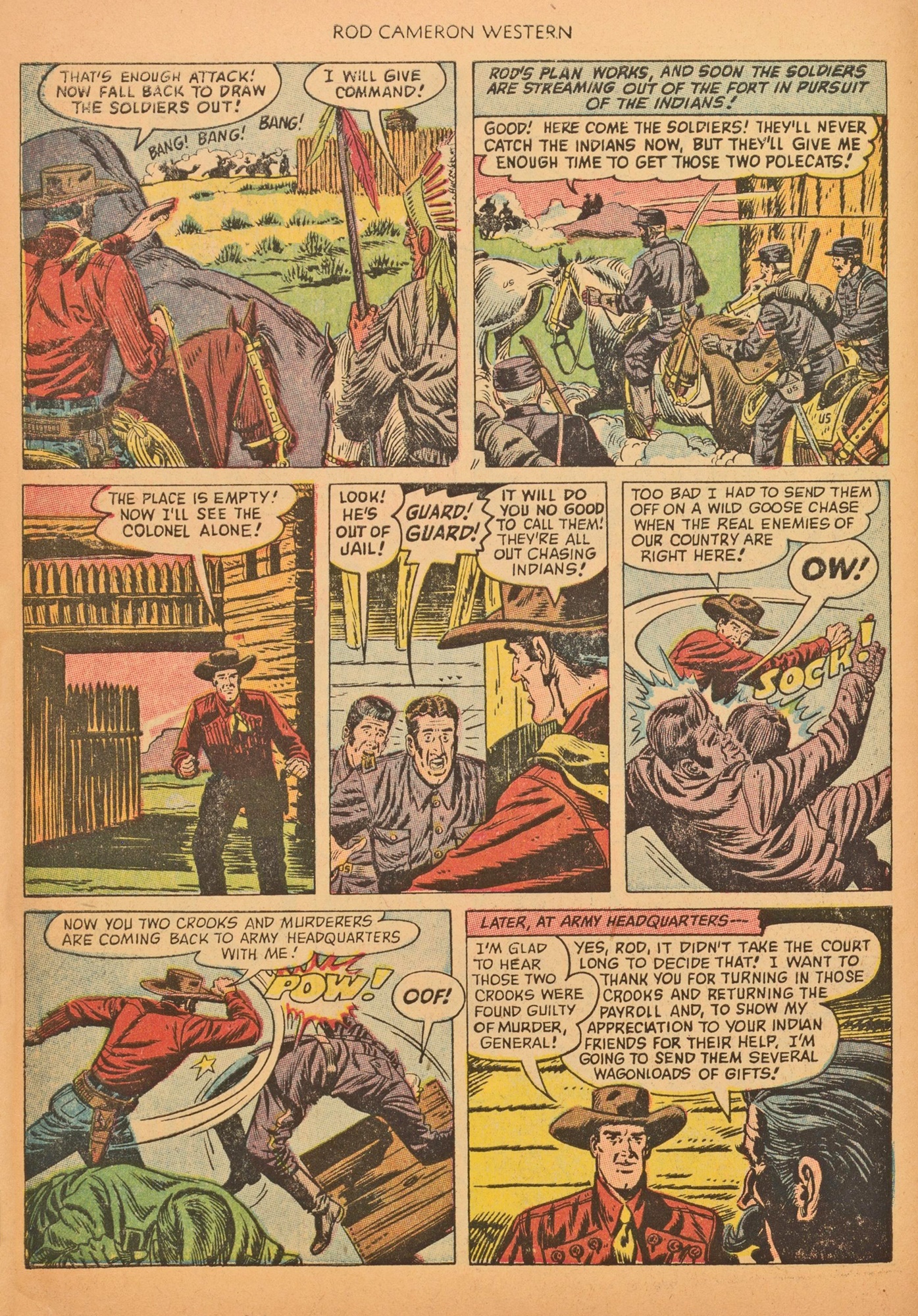 Read online Rod Cameron Western comic -  Issue #20 - 10