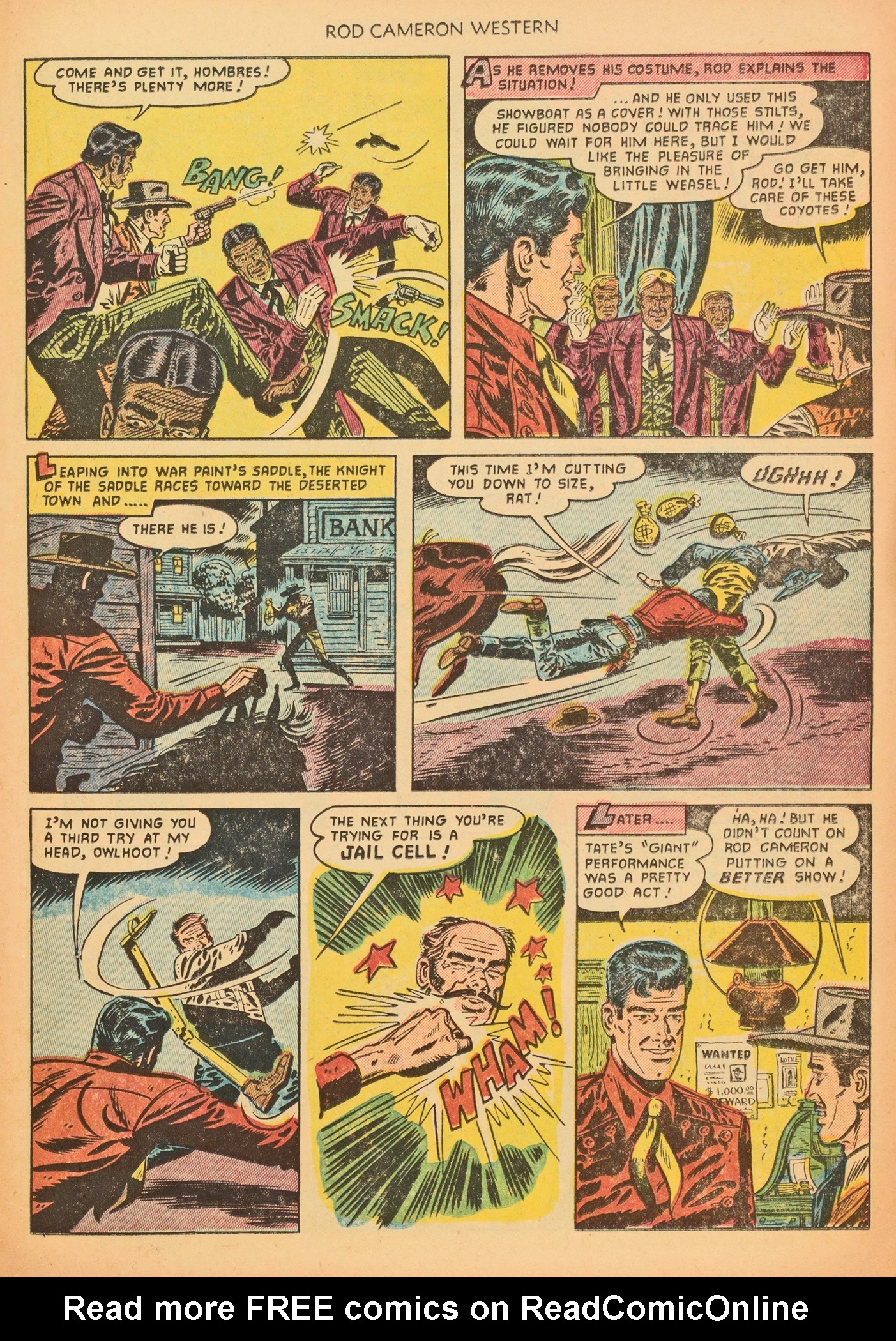 Read online Rod Cameron Western comic -  Issue #14 - 19