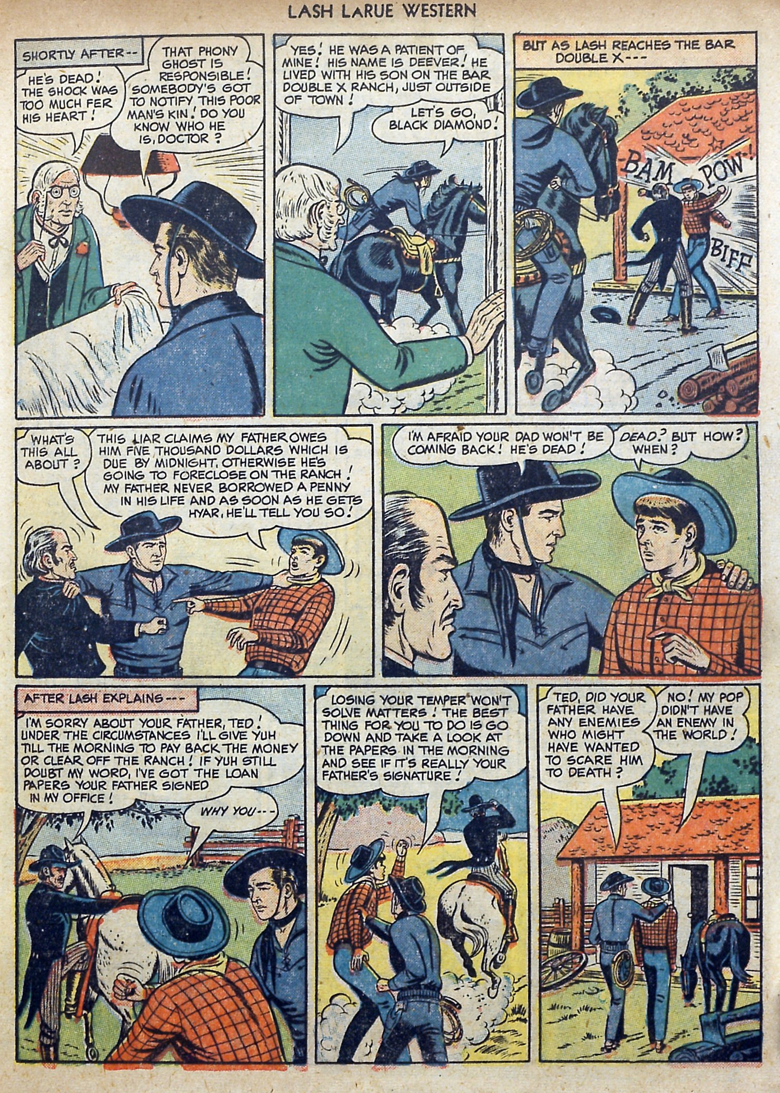 Read online Lash Larue Western (1949) comic -  Issue #3 - 17