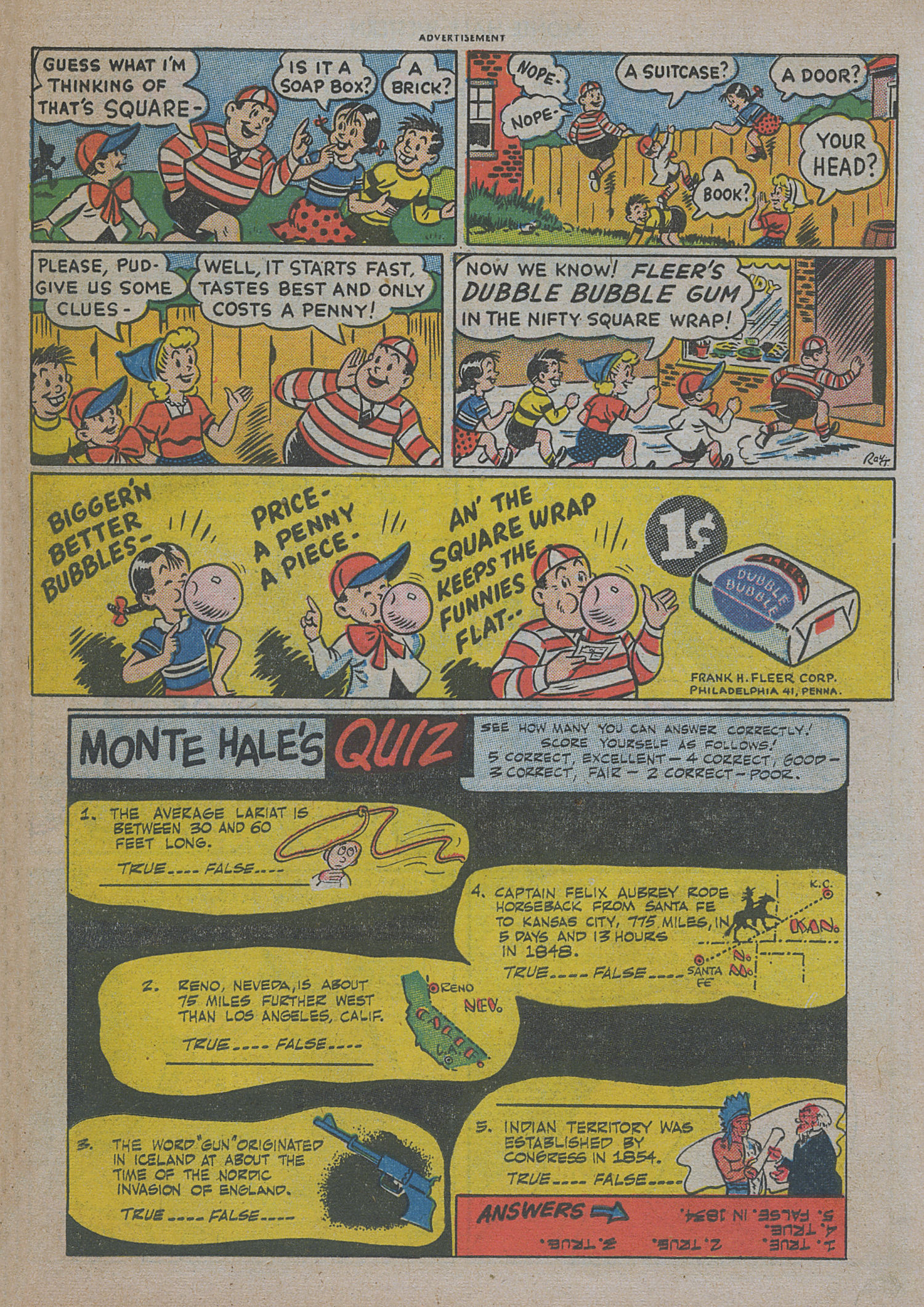 Read online Monte Hale Western comic -  Issue #47 - 35