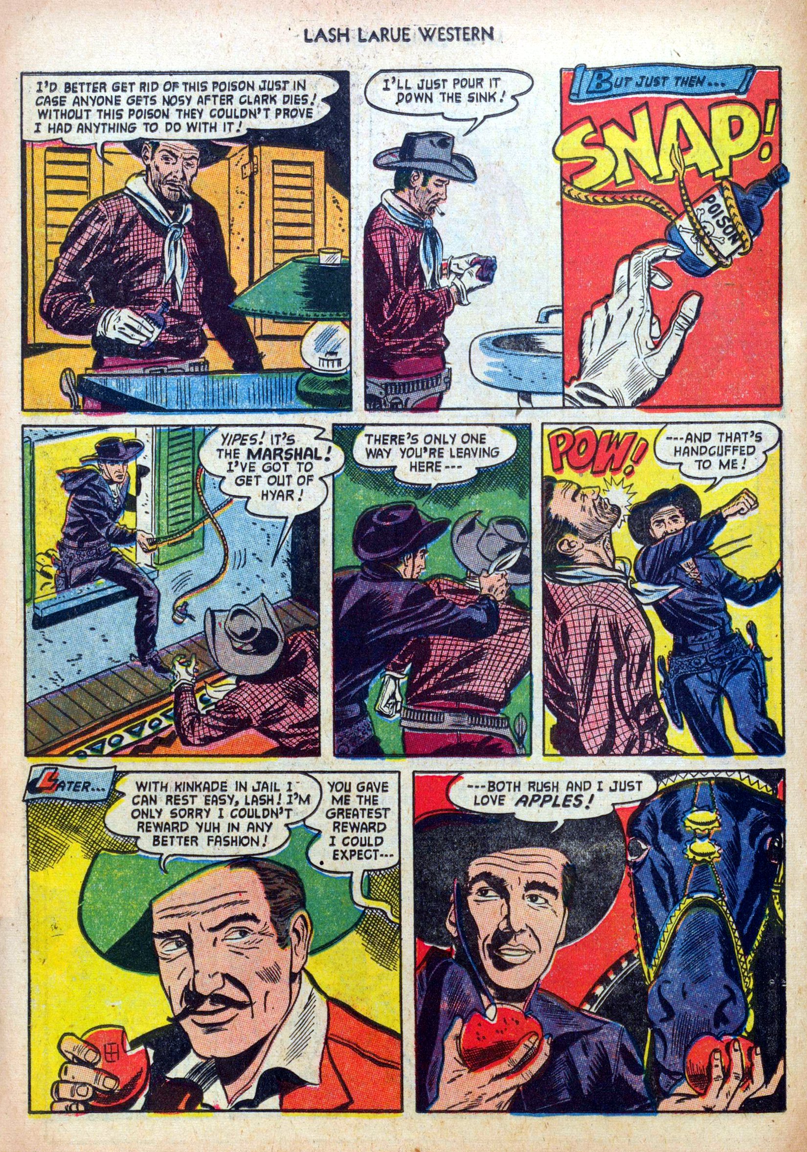 Read online Lash Larue Western (1949) comic -  Issue #39 - 22