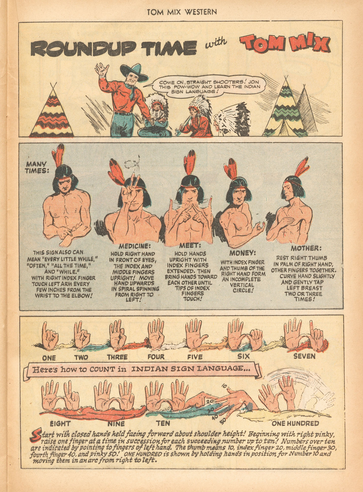 Read online Tom Mix Western (1948) comic -  Issue #23 - 37