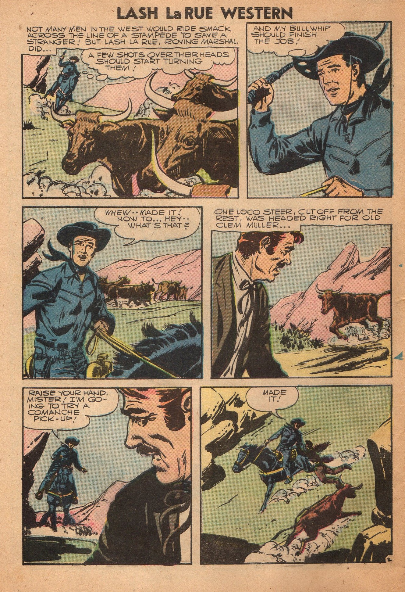 Read online Lash Larue Western (1949) comic -  Issue #62 - 4