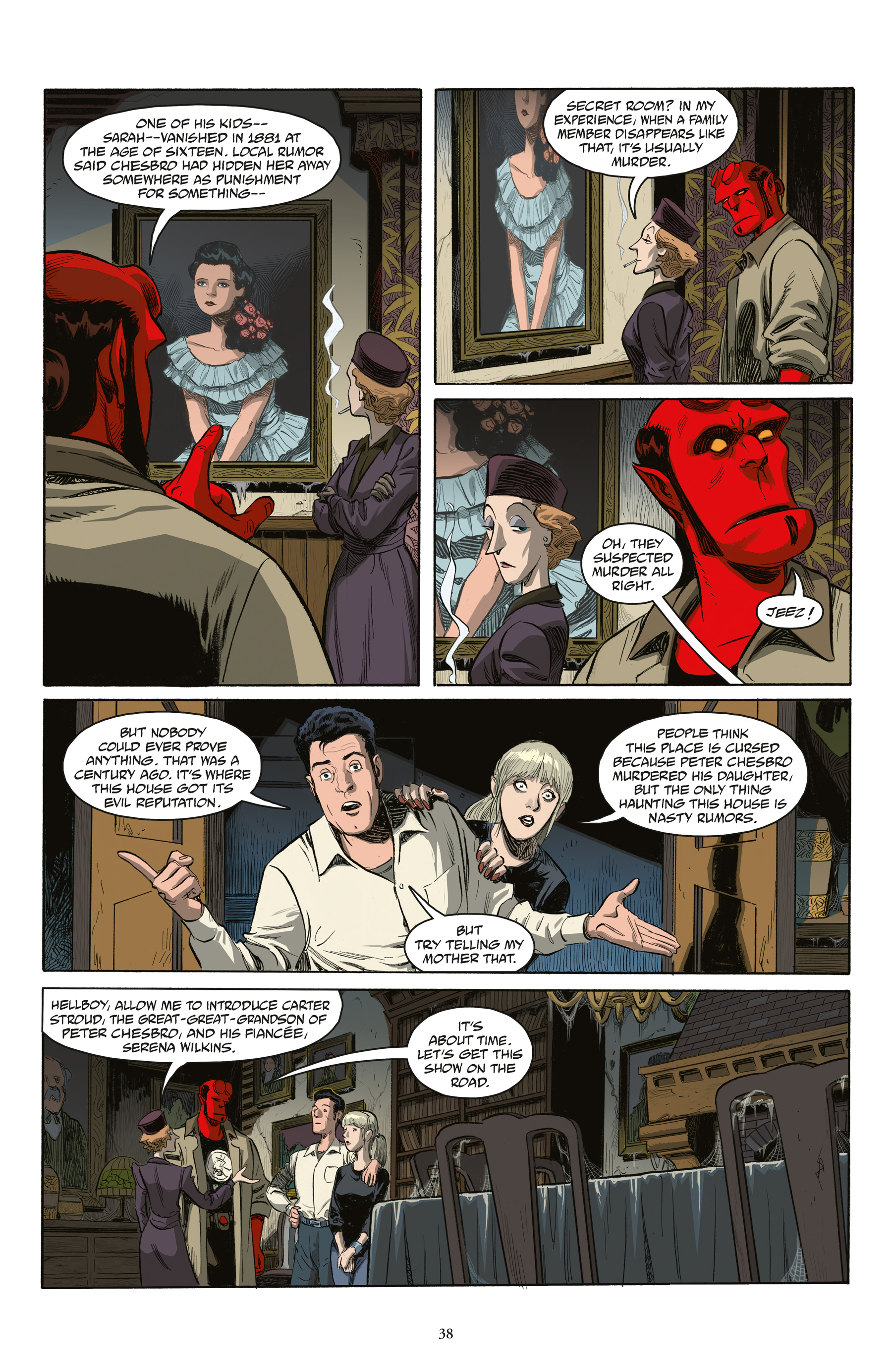 Read online Hellboy and the B.P.R.D.: The Secret of Chesbro House & Others comic -  Issue # TPB (Part 1) - 38