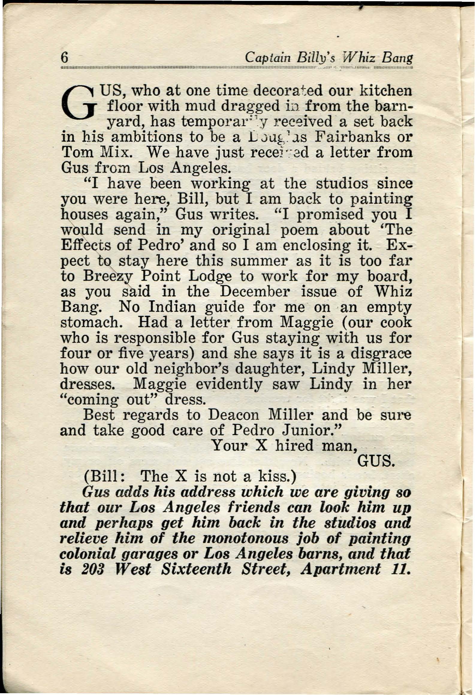 Read online Captain Billy's Whiz Bang comic -  Issue #33 - 8