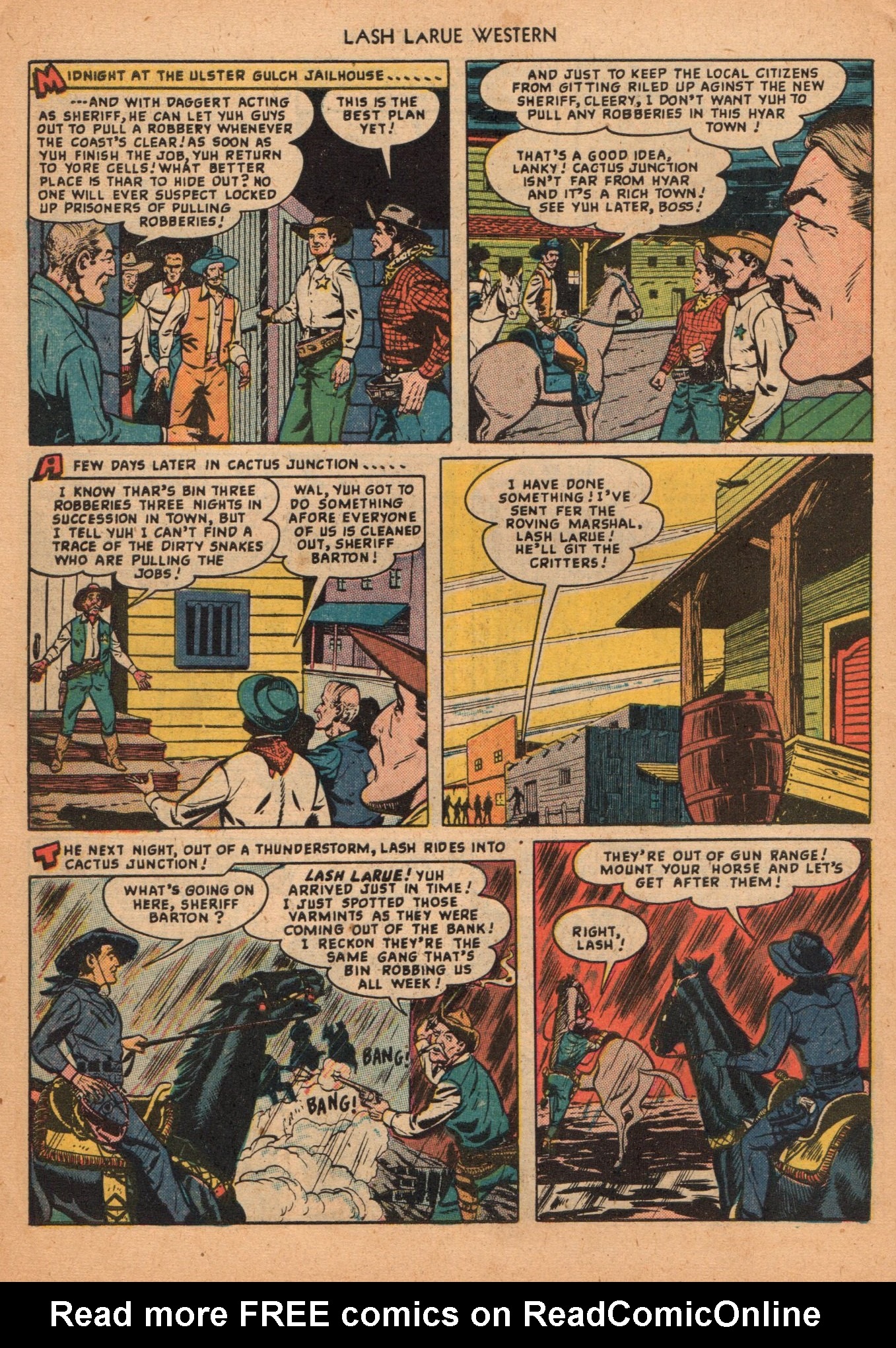 Read online Lash Larue Western (1949) comic -  Issue #2 - 30