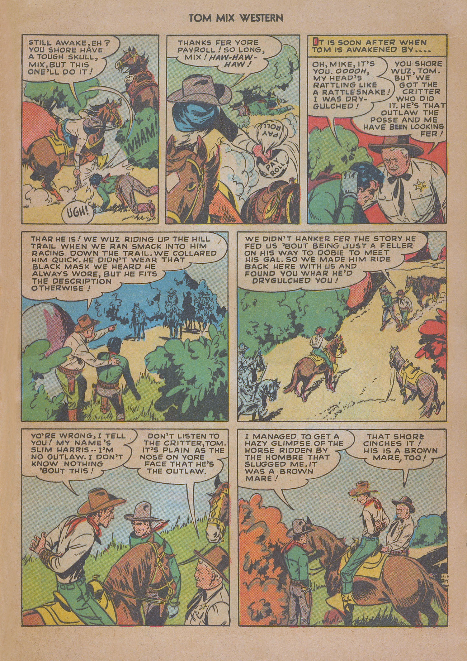 Read online Tom Mix Western (1948) comic -  Issue #13 - 17