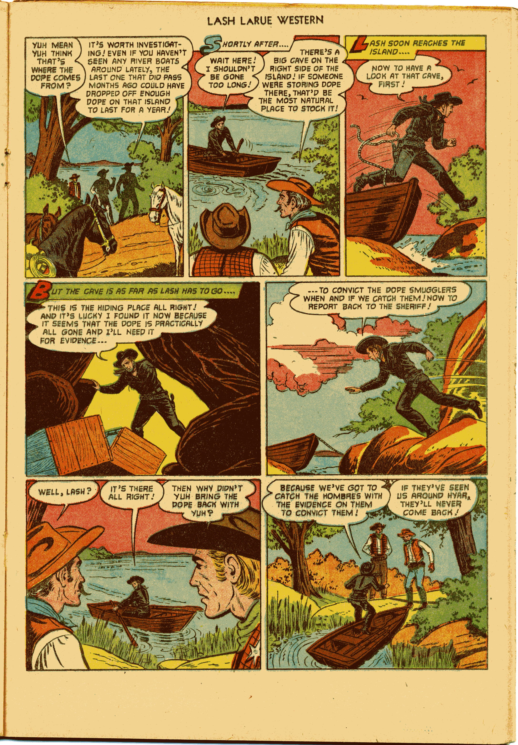 Read online Lash Larue Western (1949) comic -  Issue #27 - 21