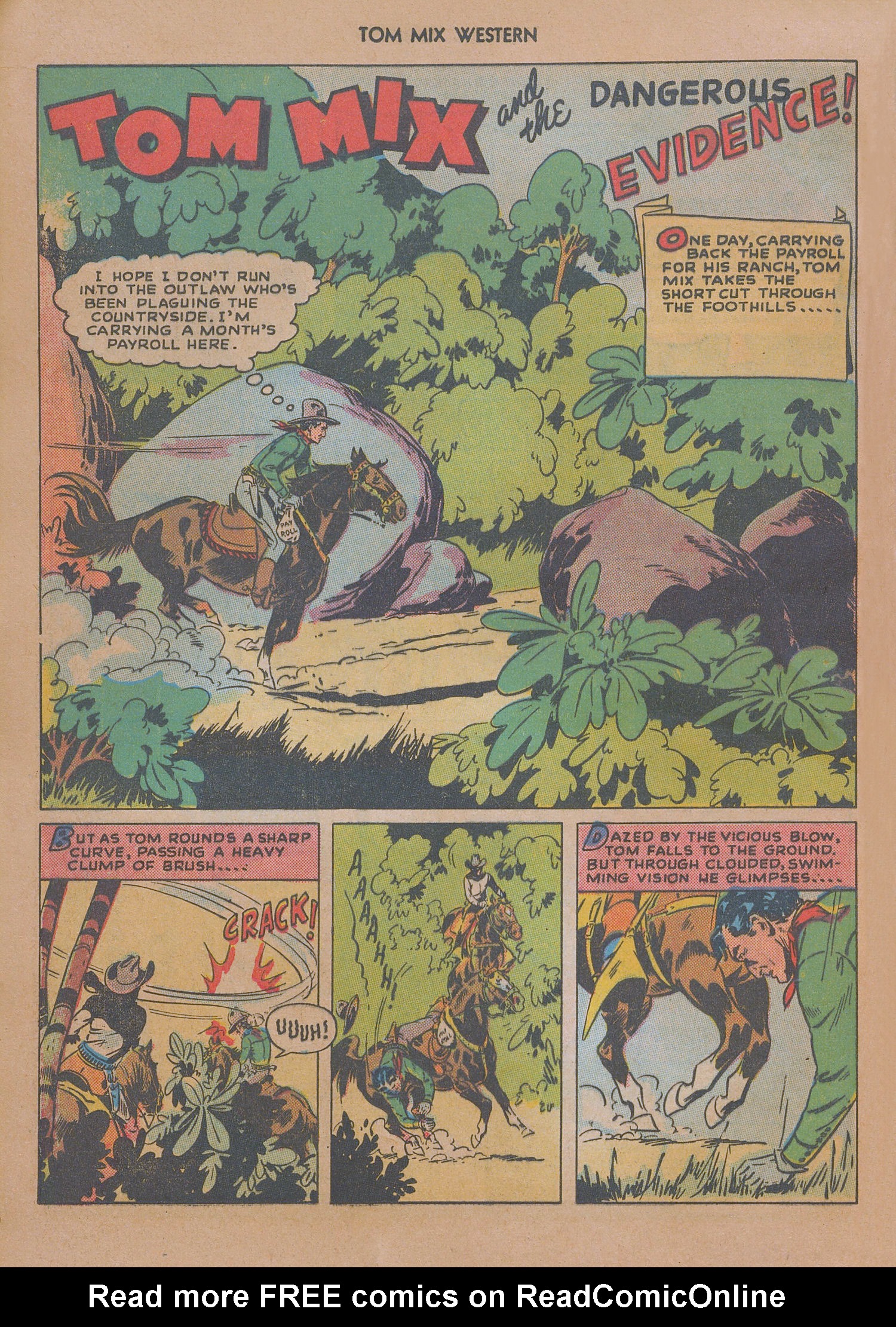Read online Tom Mix Western (1948) comic -  Issue #13 - 16