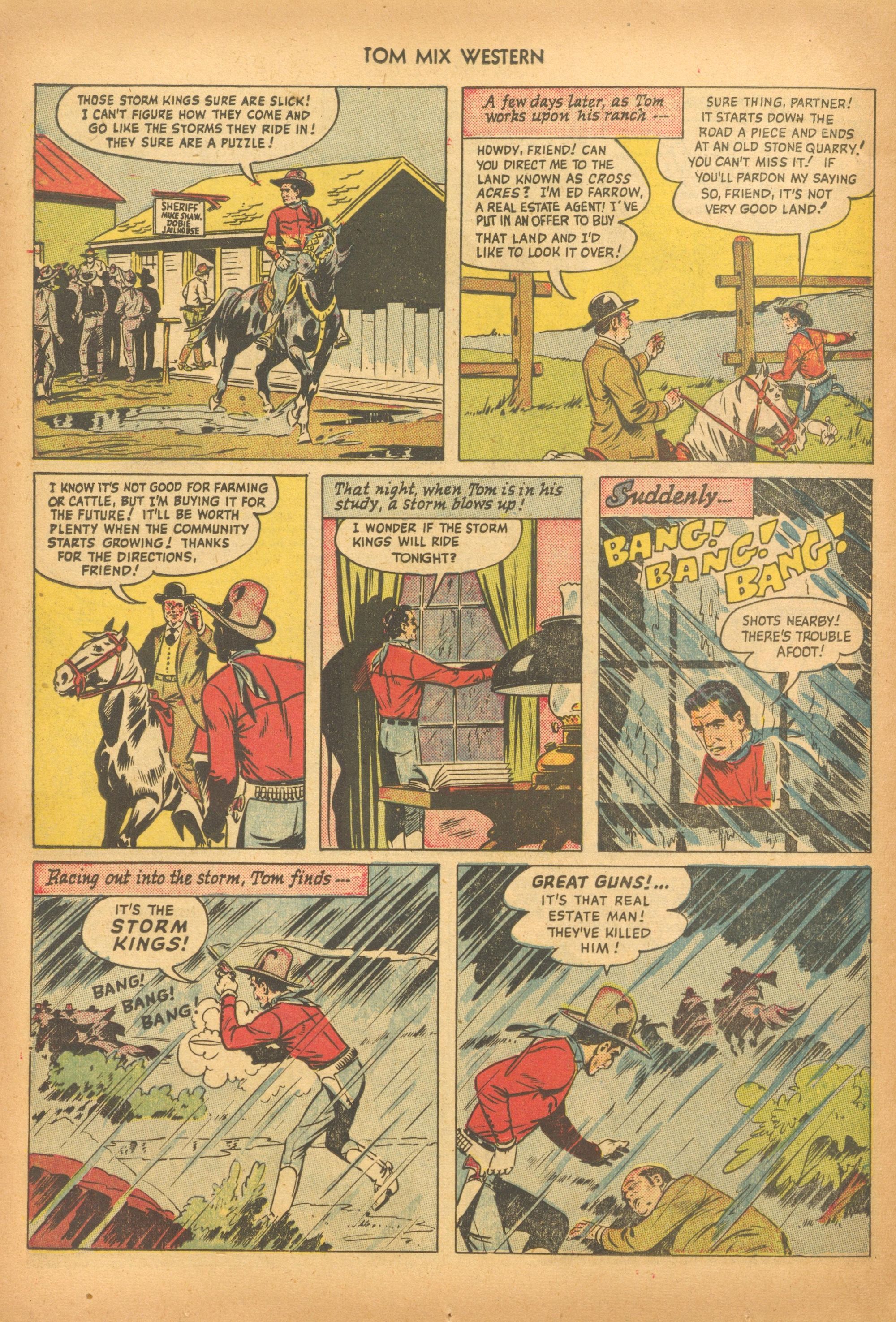 Read online Tom Mix Western (1948) comic -  Issue #28 - 28