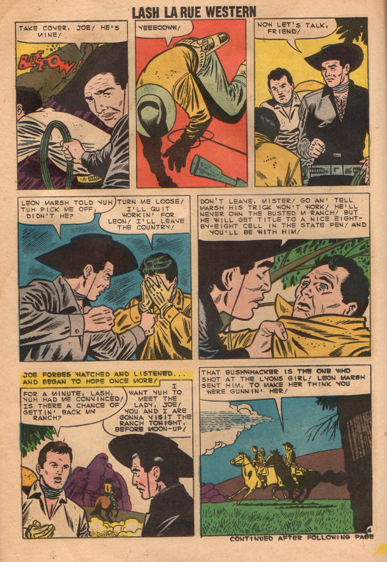 Read online Lash Larue Western (1949) comic -  Issue #77 - 14