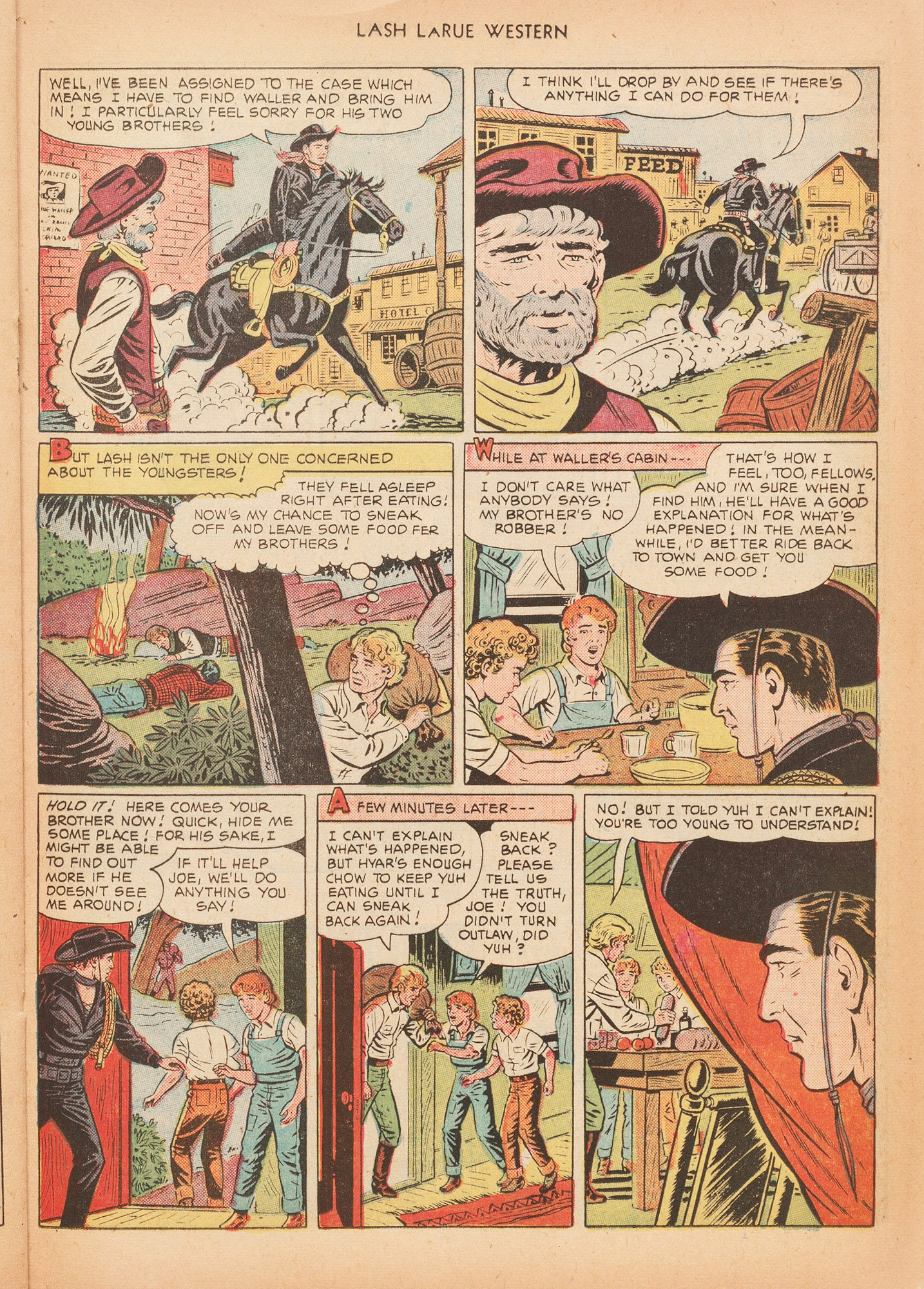 Read online Lash Larue Western (1949) comic -  Issue #15 - 29