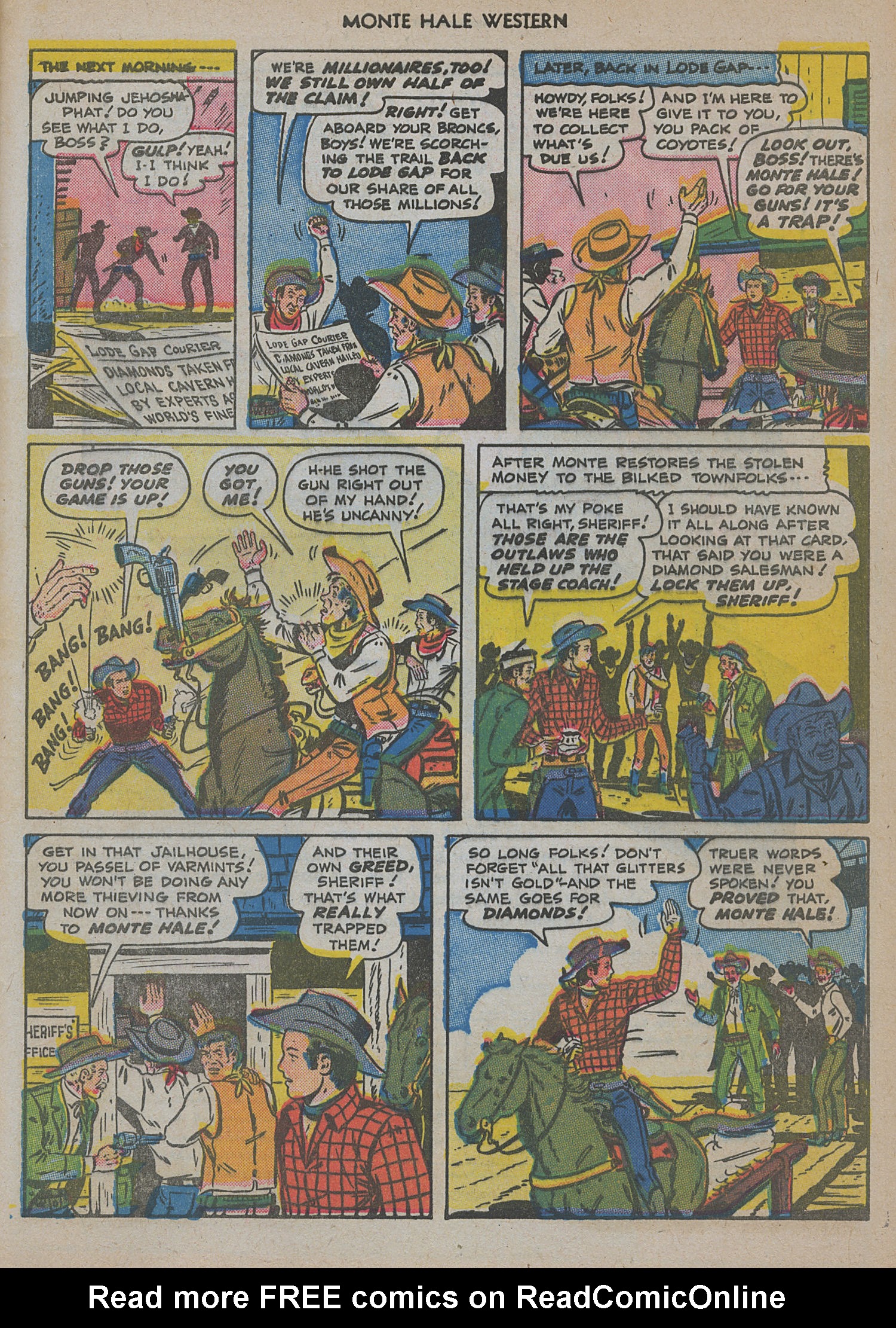 Read online Monte Hale Western comic -  Issue #48 - 49