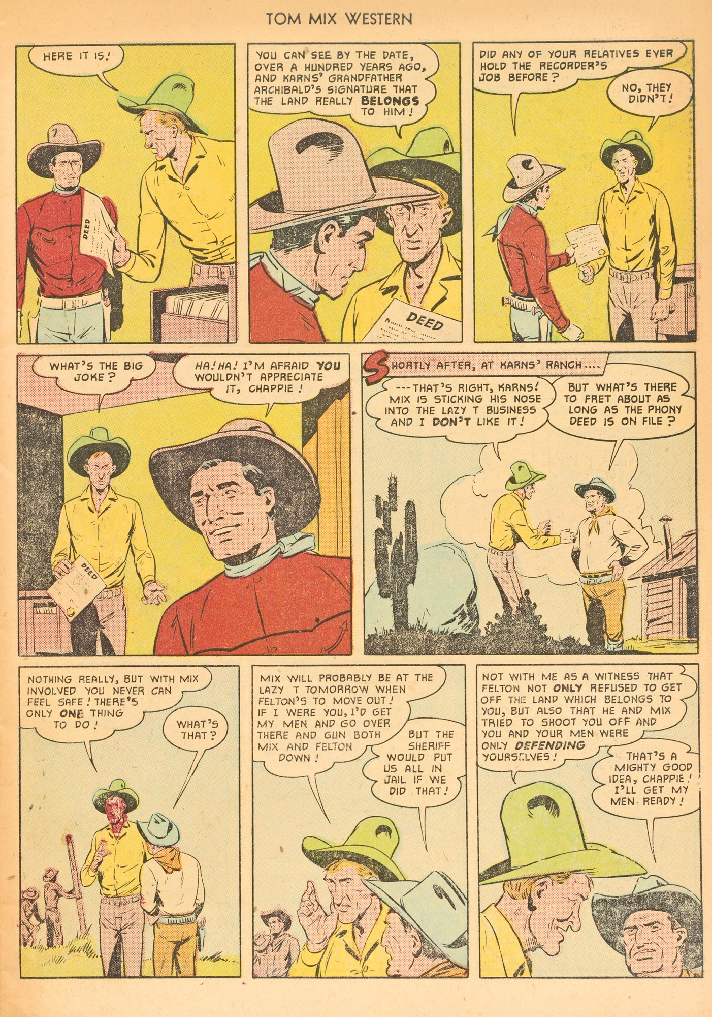 Read online Tom Mix Western (1948) comic -  Issue #43 - 7
