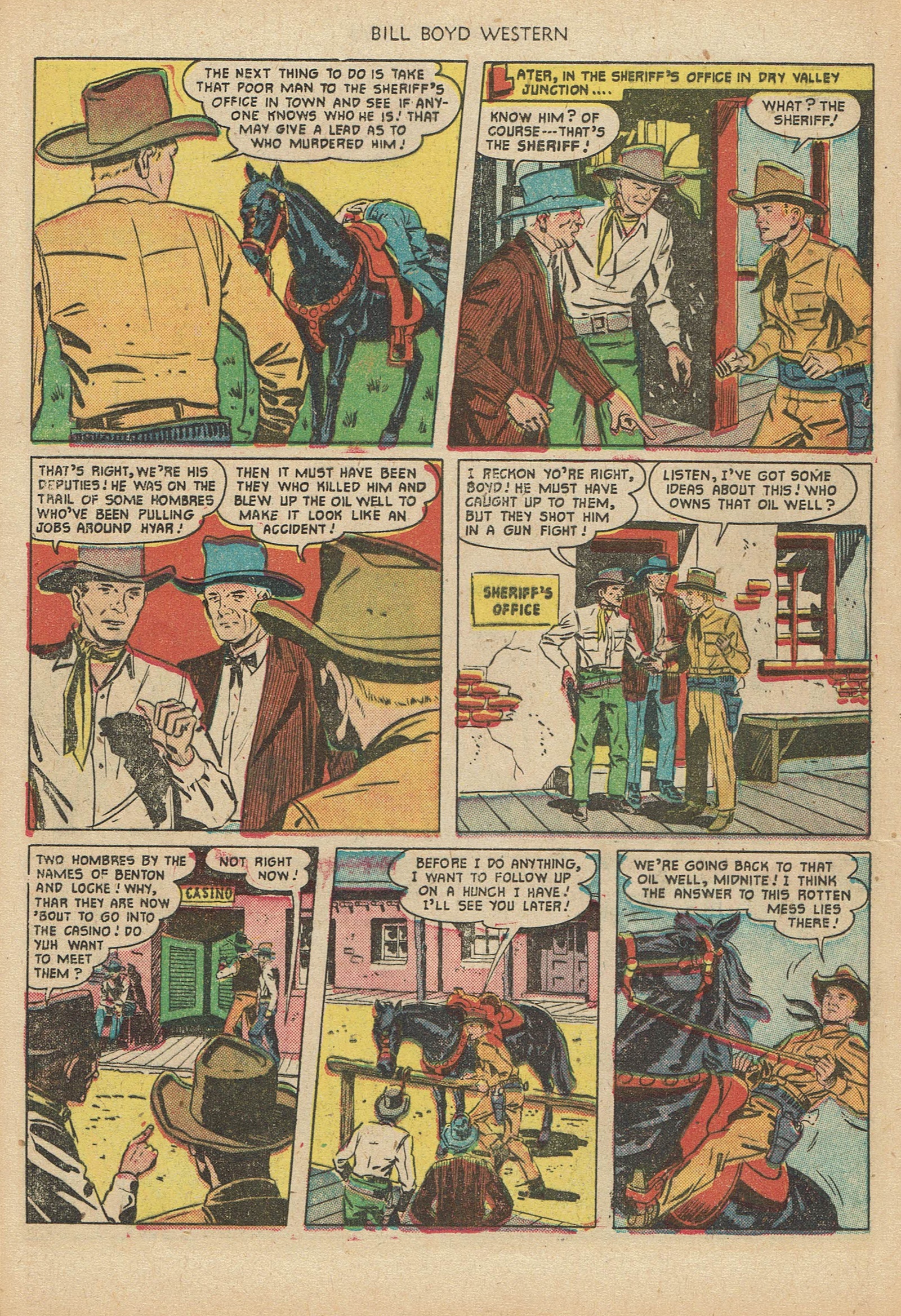 Read online Bill Boyd Western comic -  Issue #18 - 20
