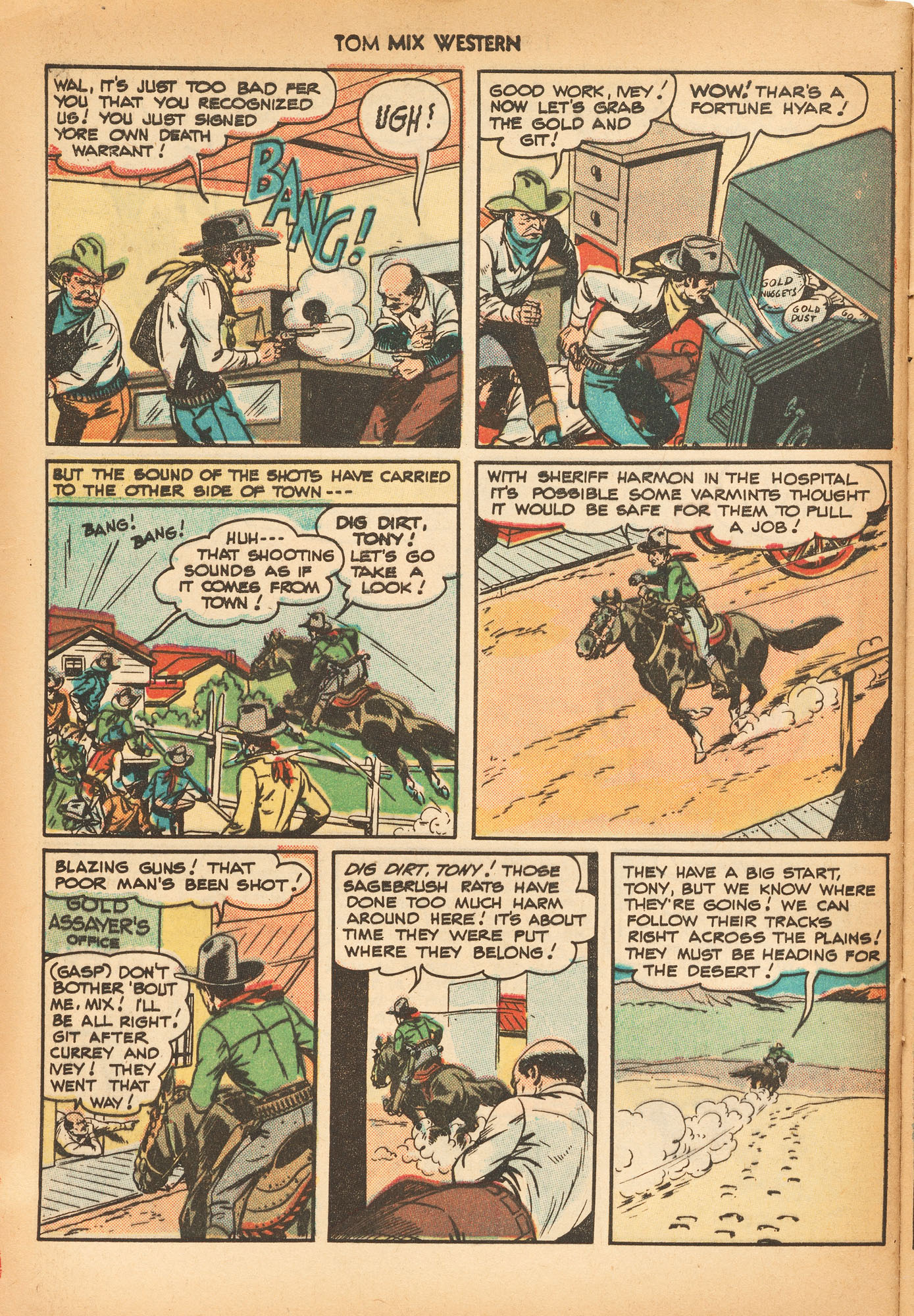 Read online Tom Mix Western (1948) comic -  Issue #15 - 44